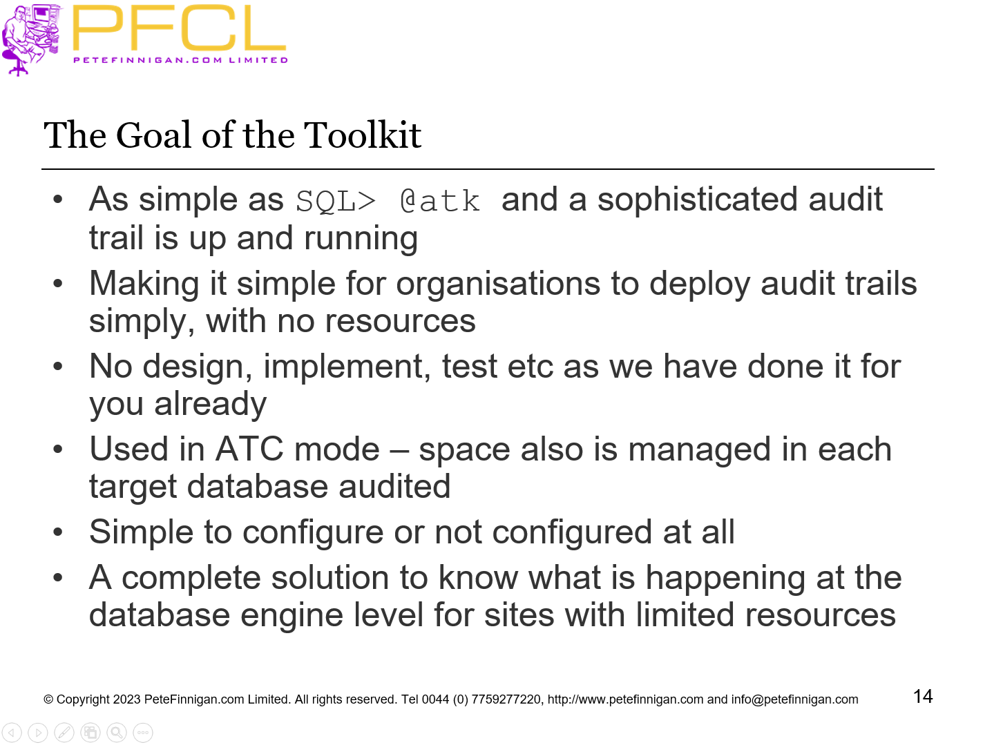 The Goal of the Toolkit