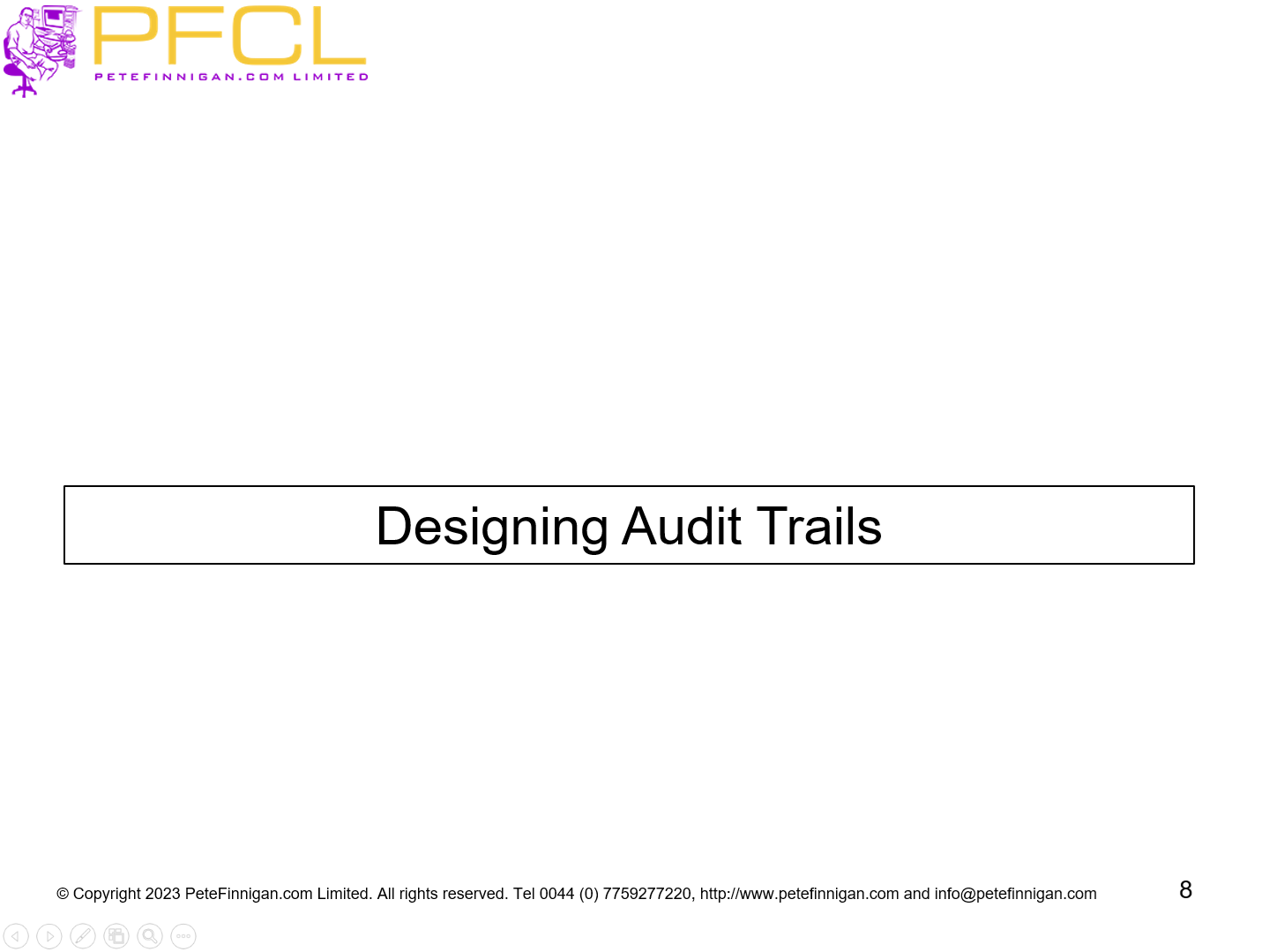 Designing Audit Trails