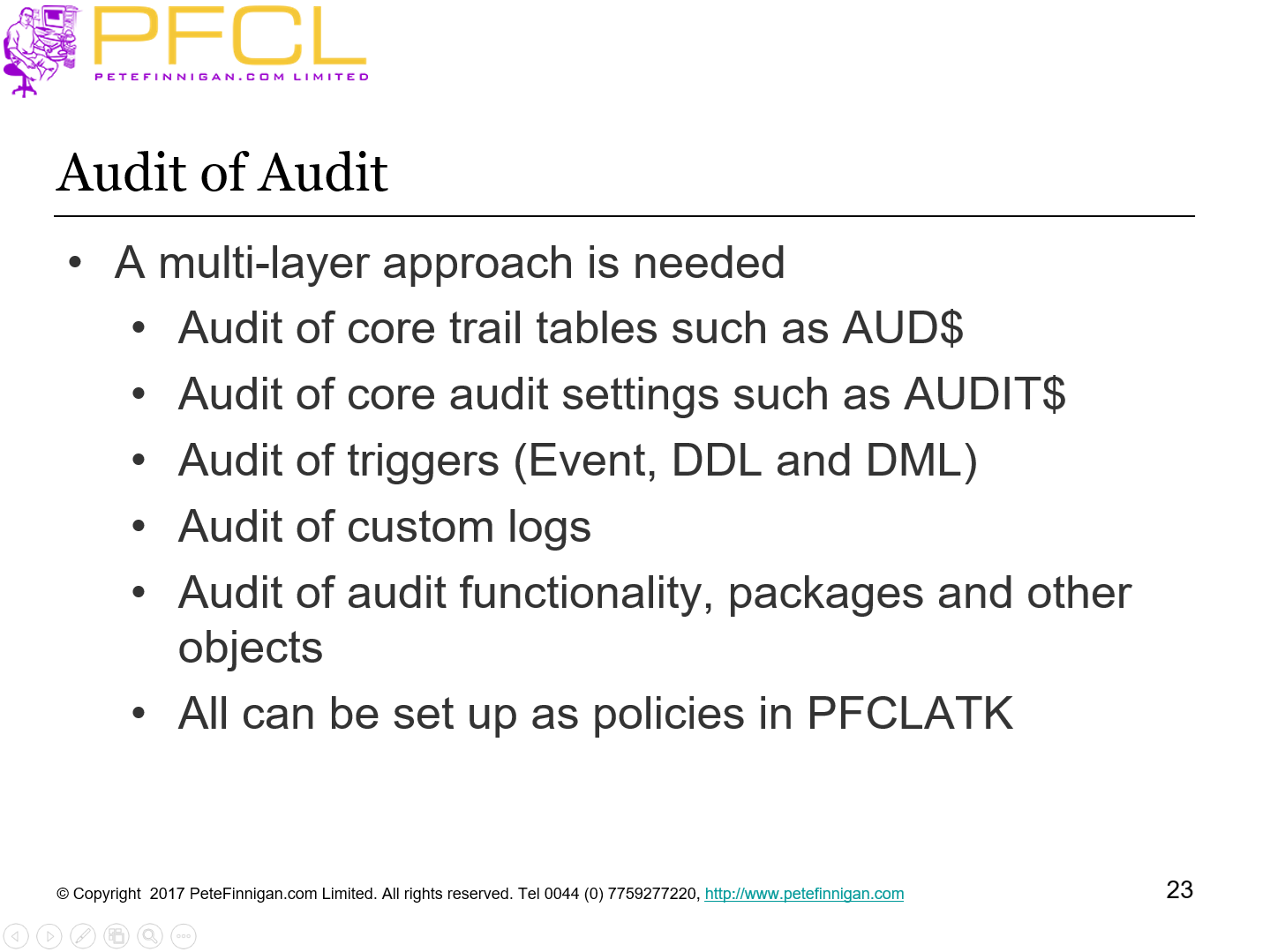Audit of Audit