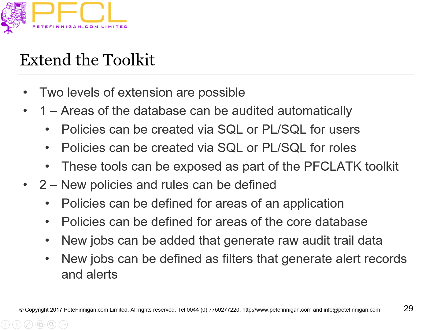 Extend the Toolkit