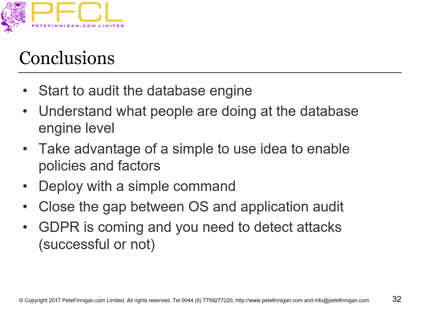 Conclusions