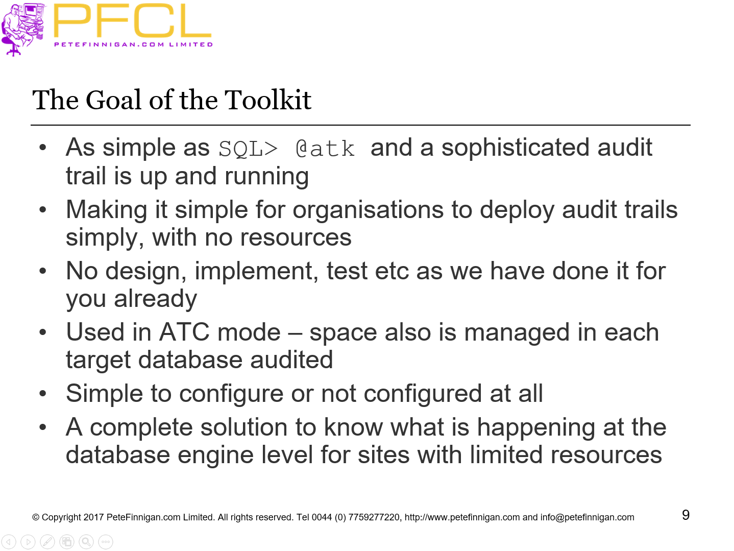 The Goal of the Toolkit