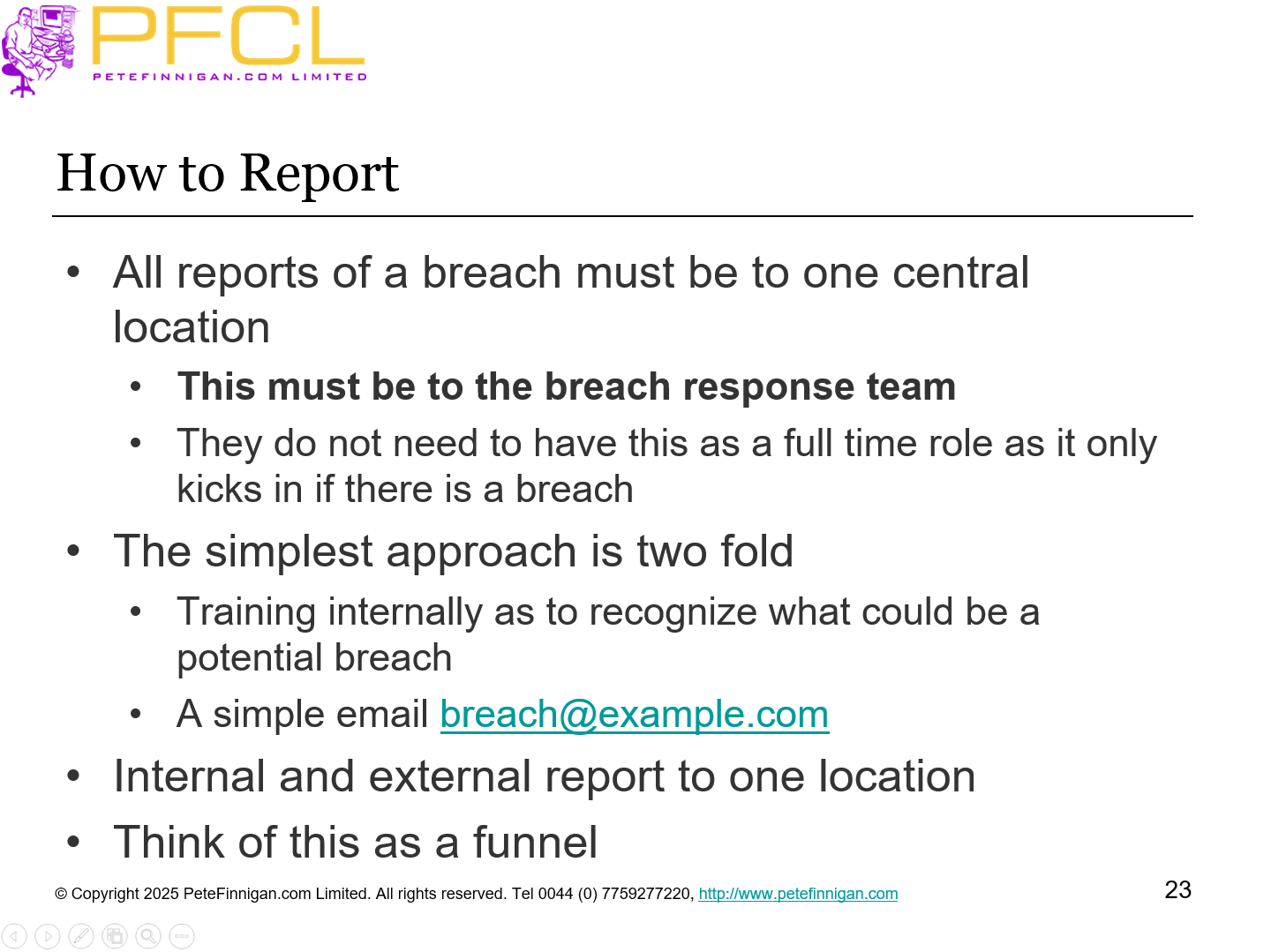 How to Report