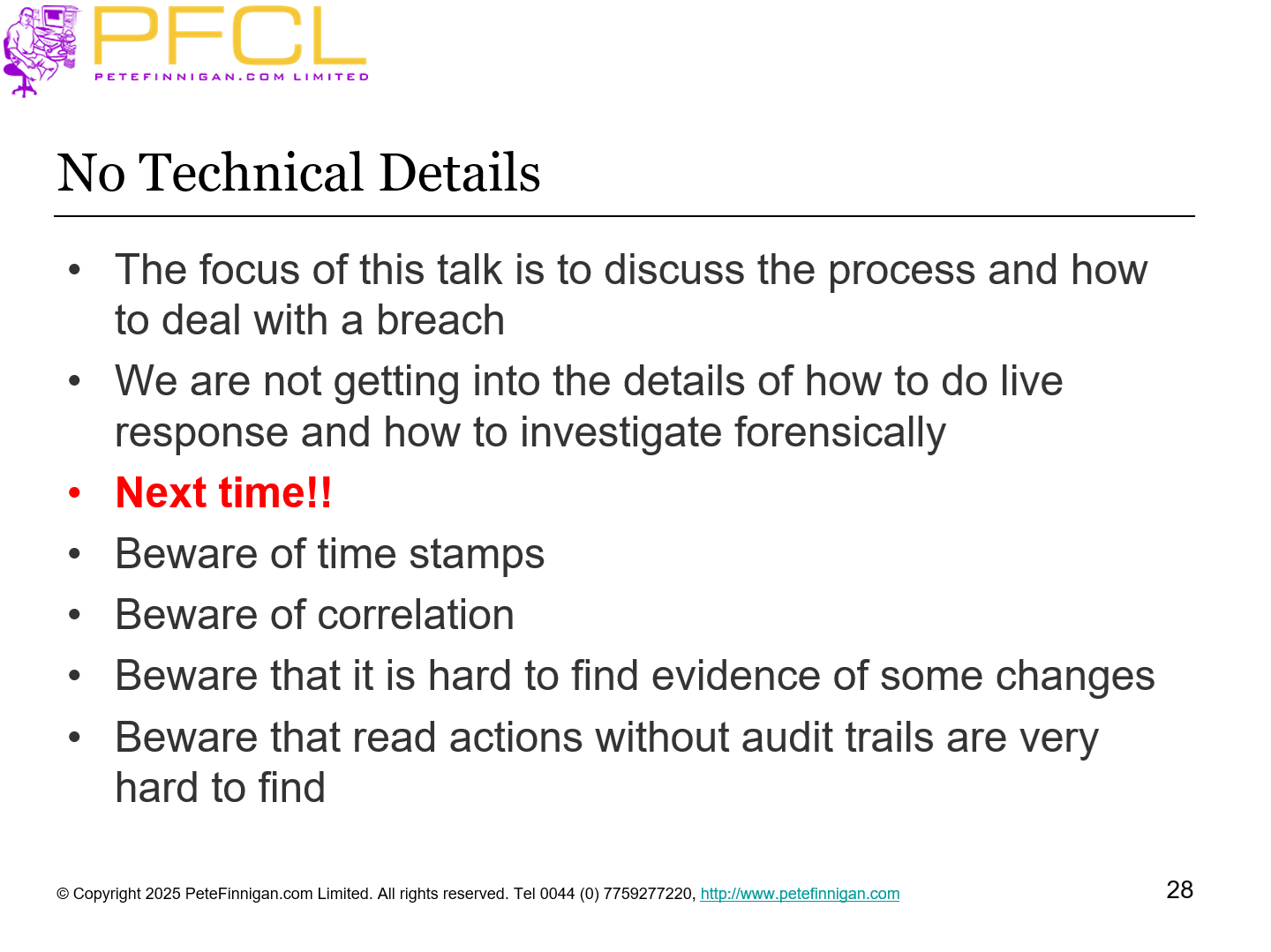 No Technical Details