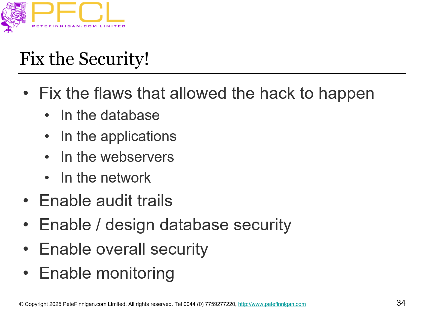 Fix the Security!