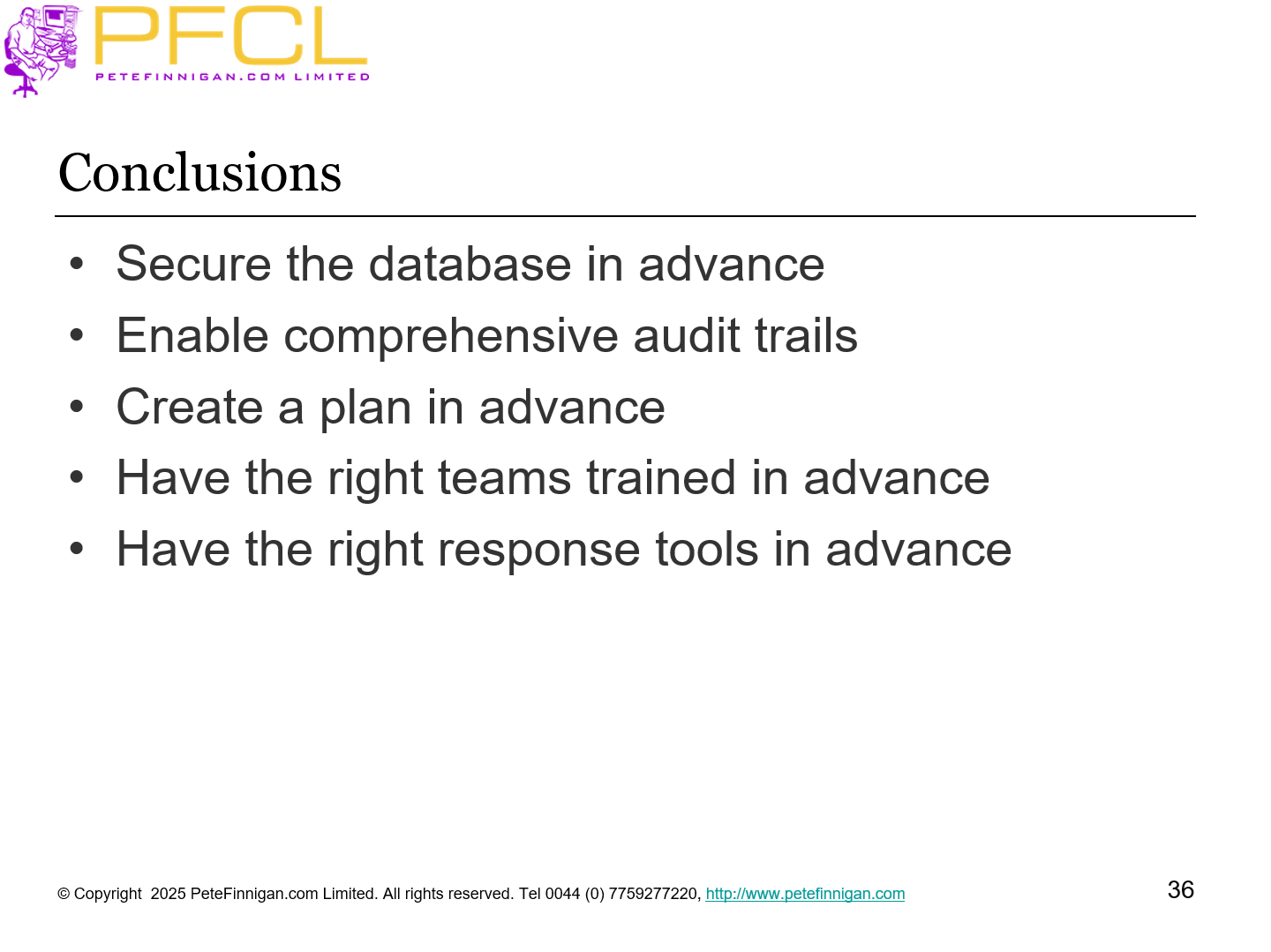 Conclusions