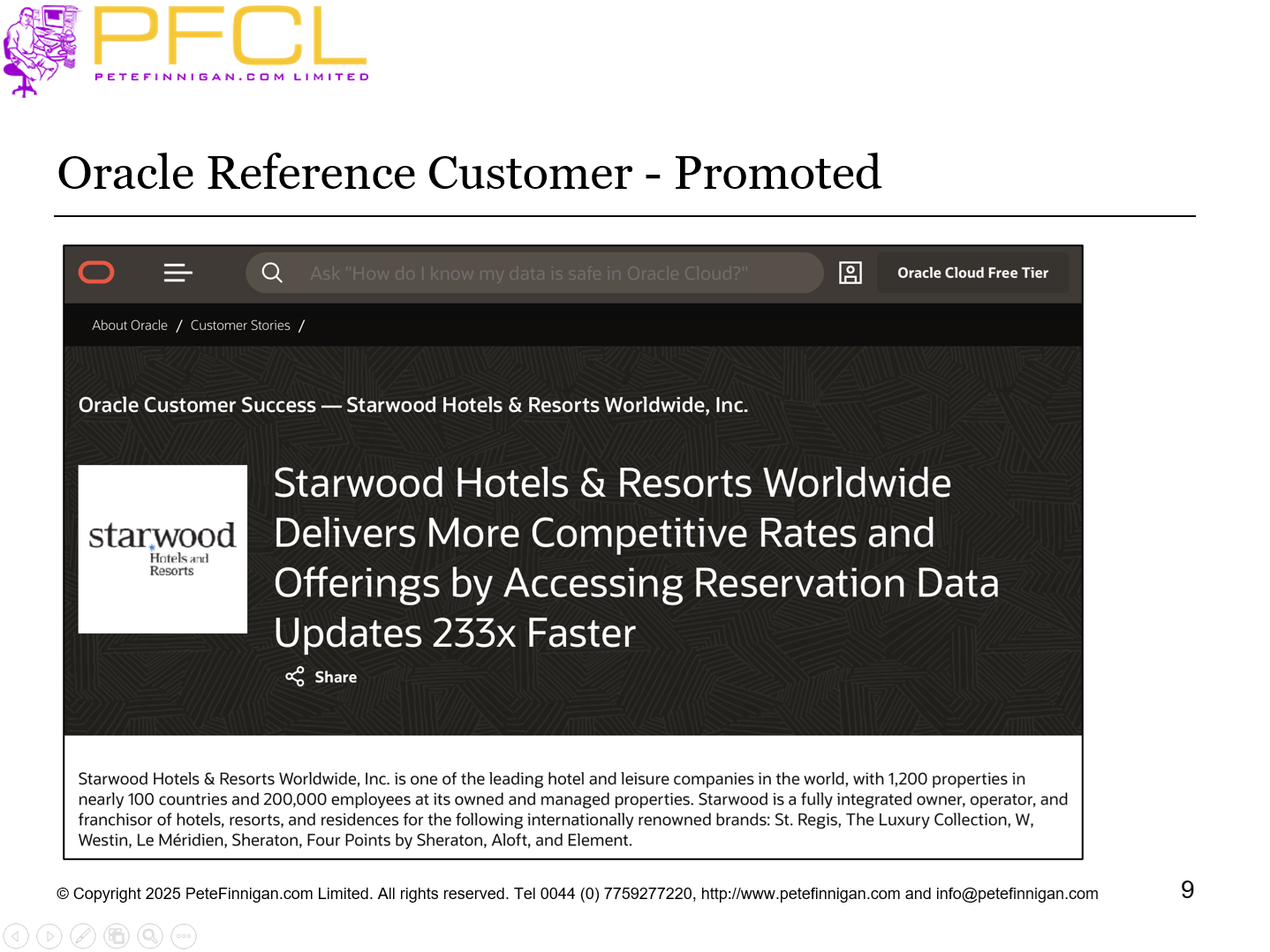 Oracle Reference Customer - Promoted