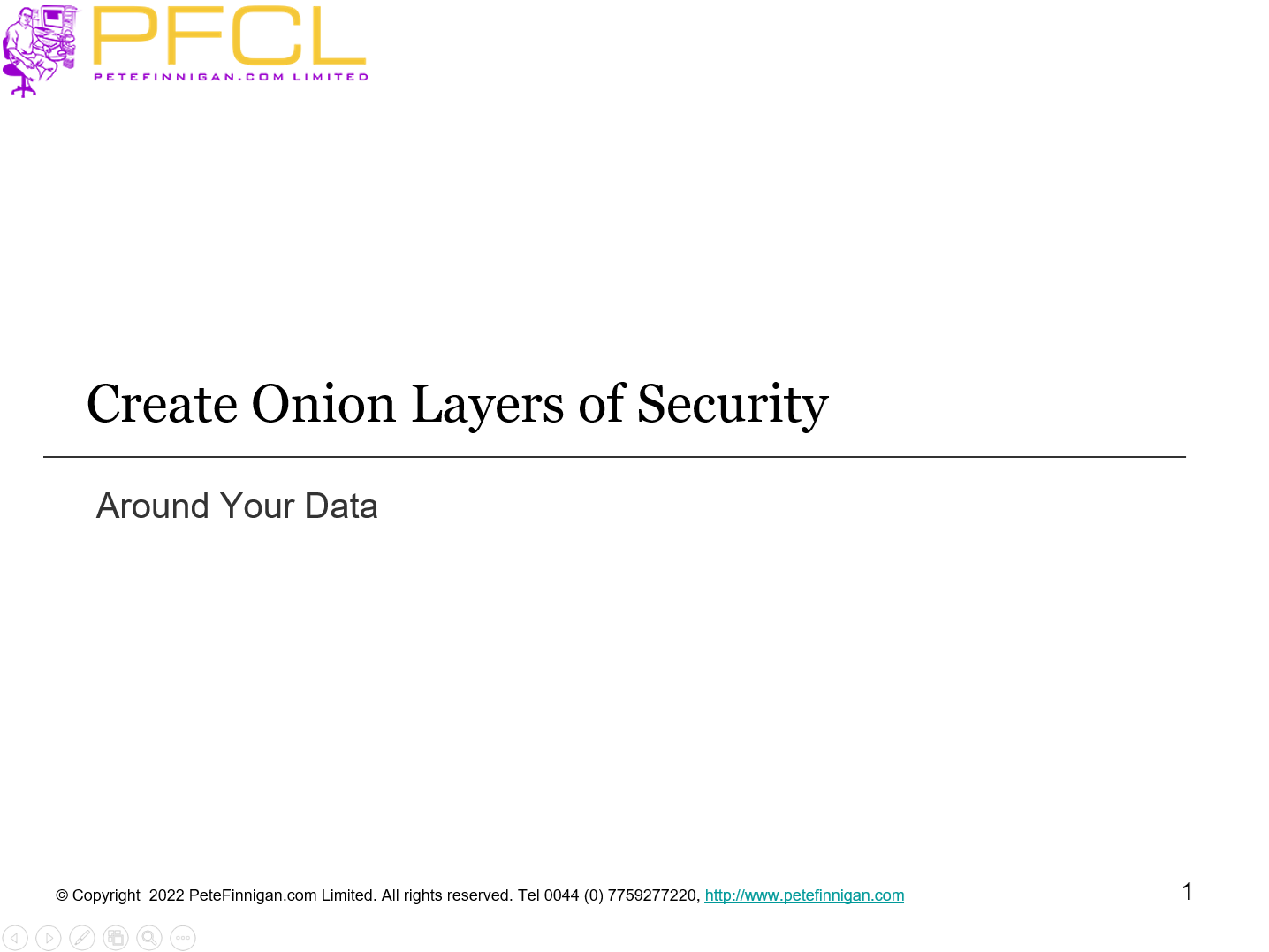 Create Onion Layers of Security