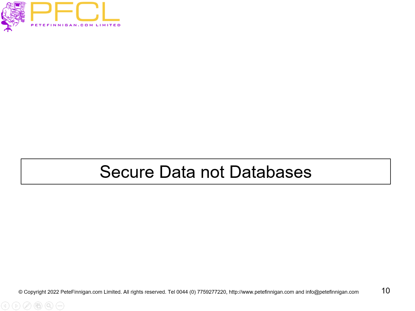 Secure Data not Databases