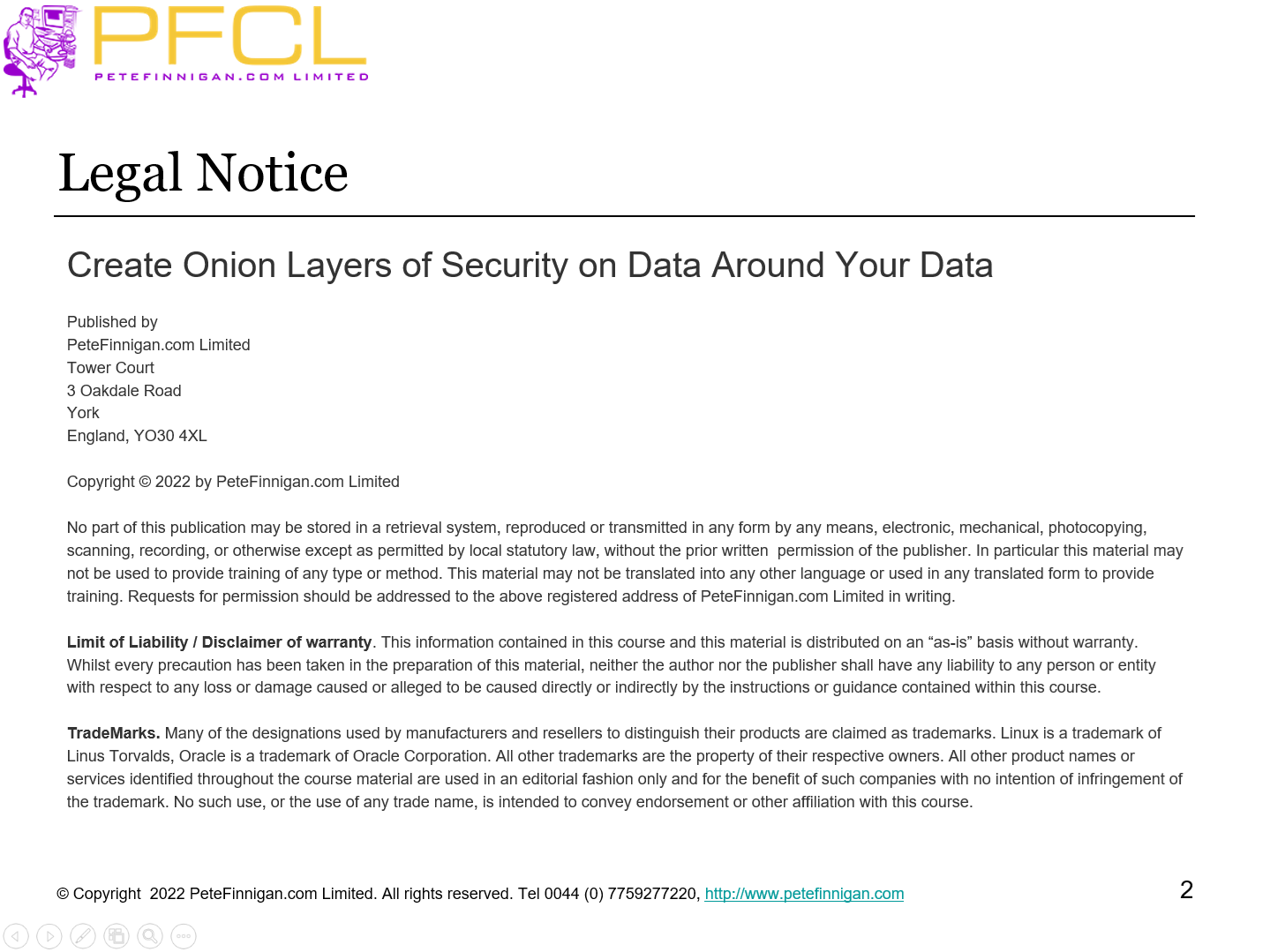 Legal notice