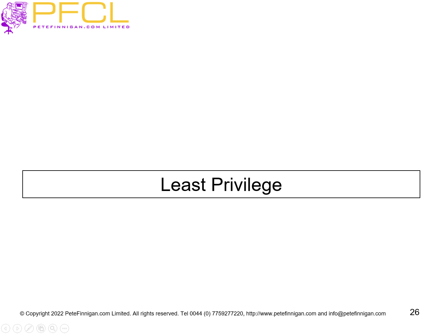 Least Privilege