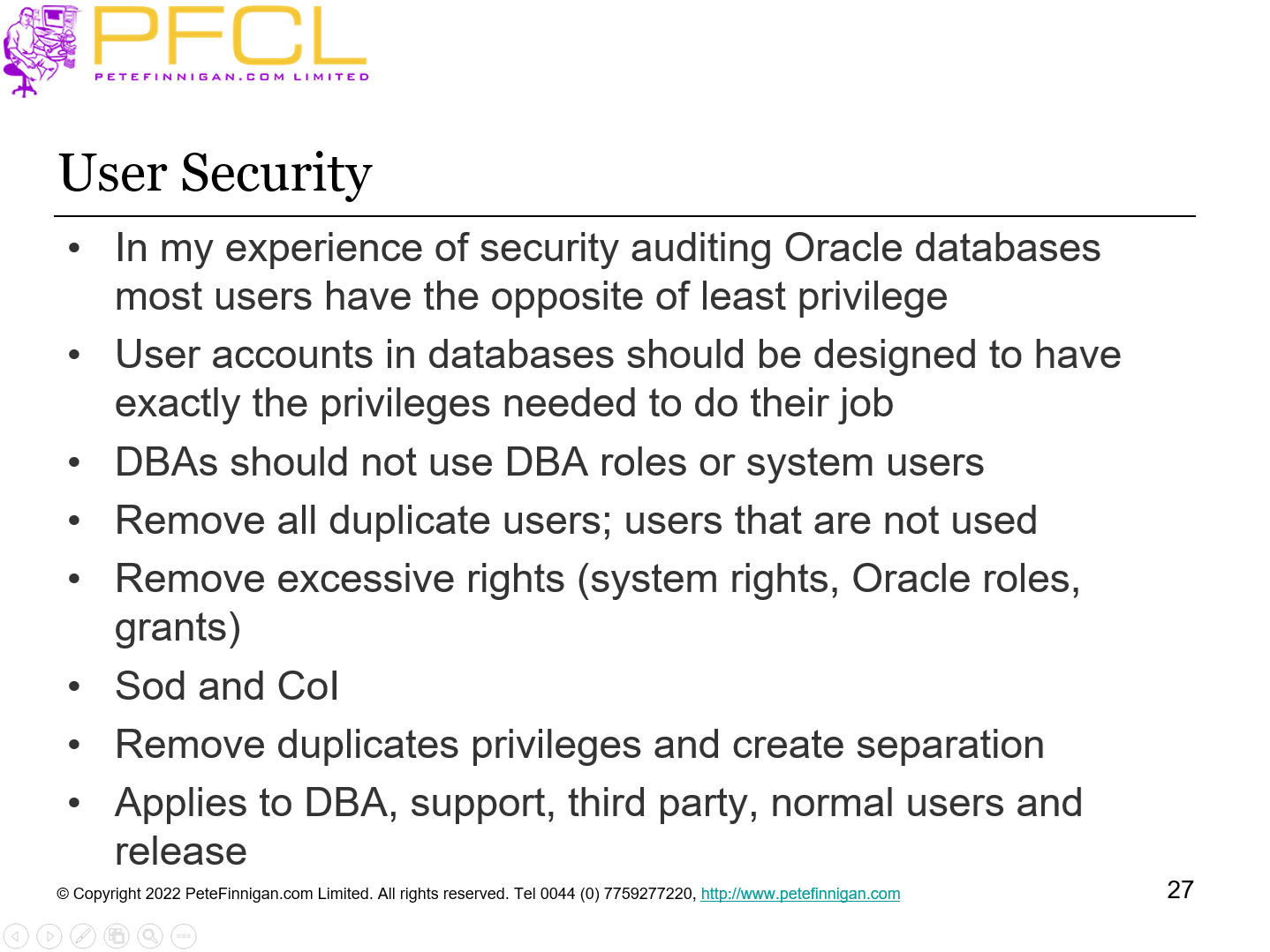 User Security