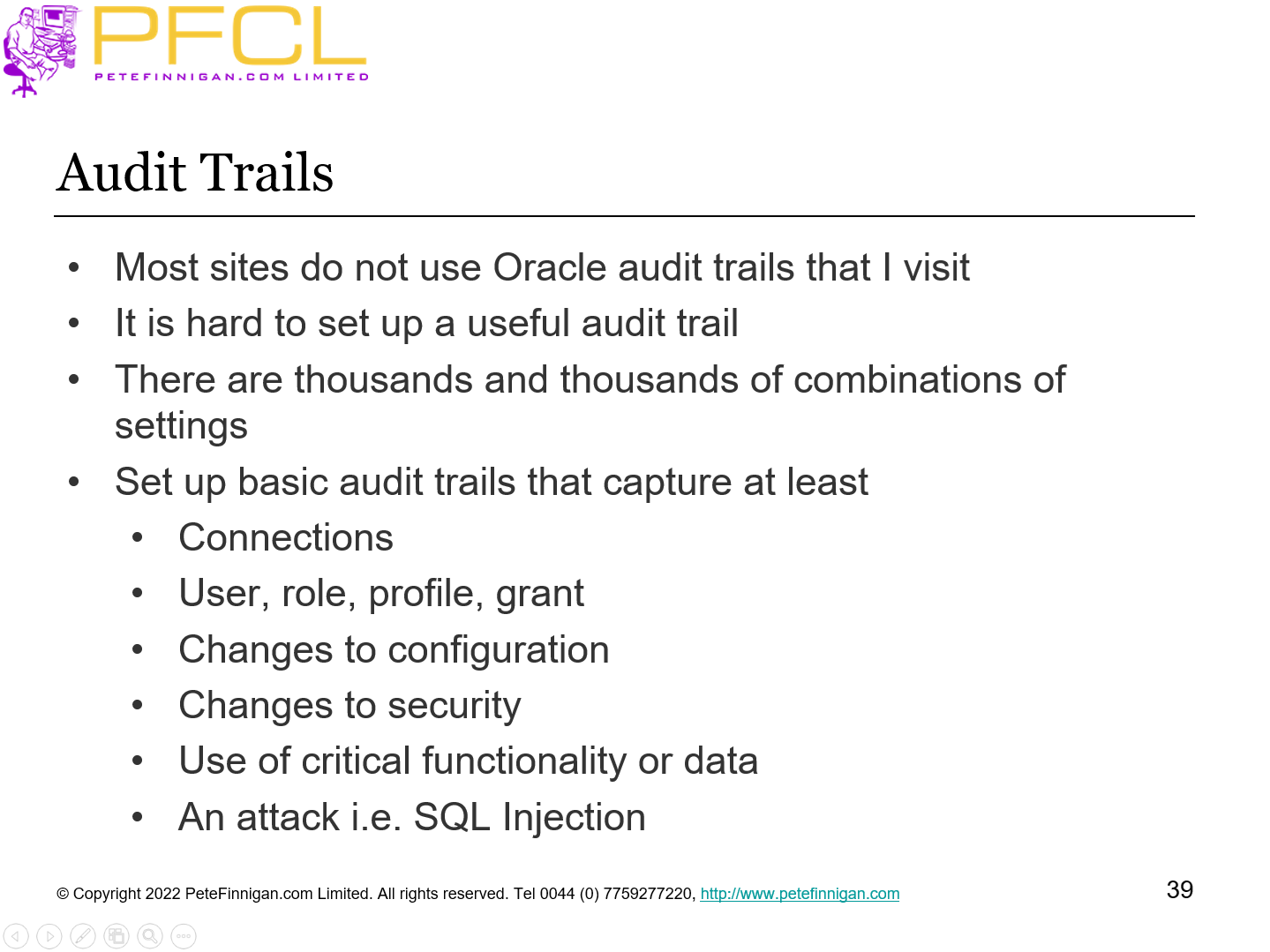 Audit Trails