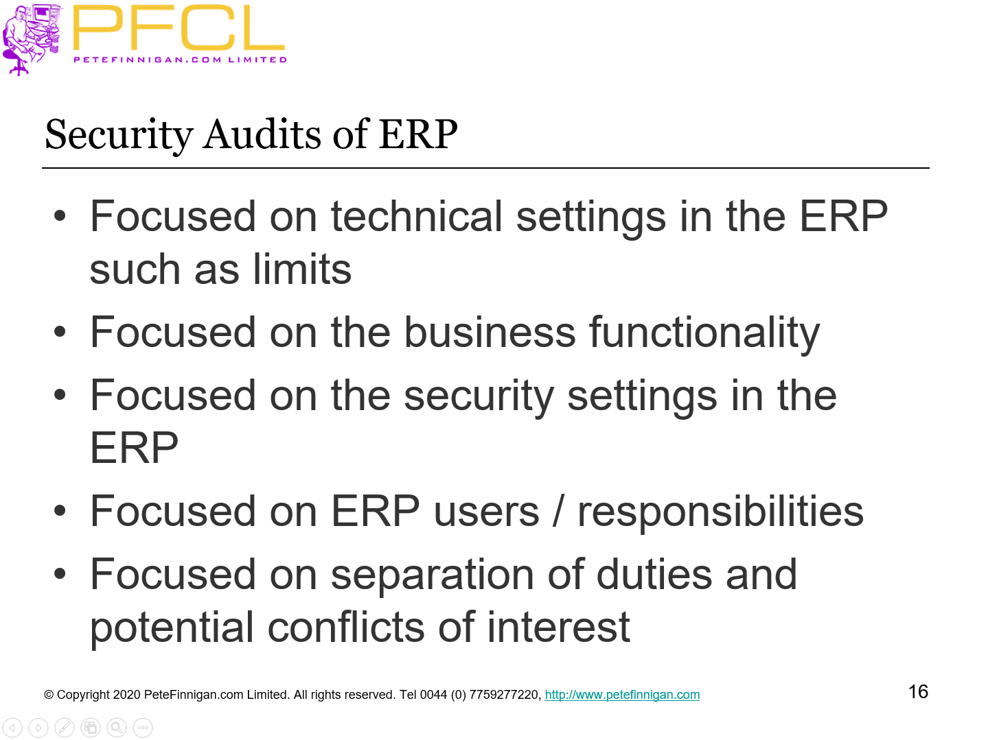 Security Audits of ERP