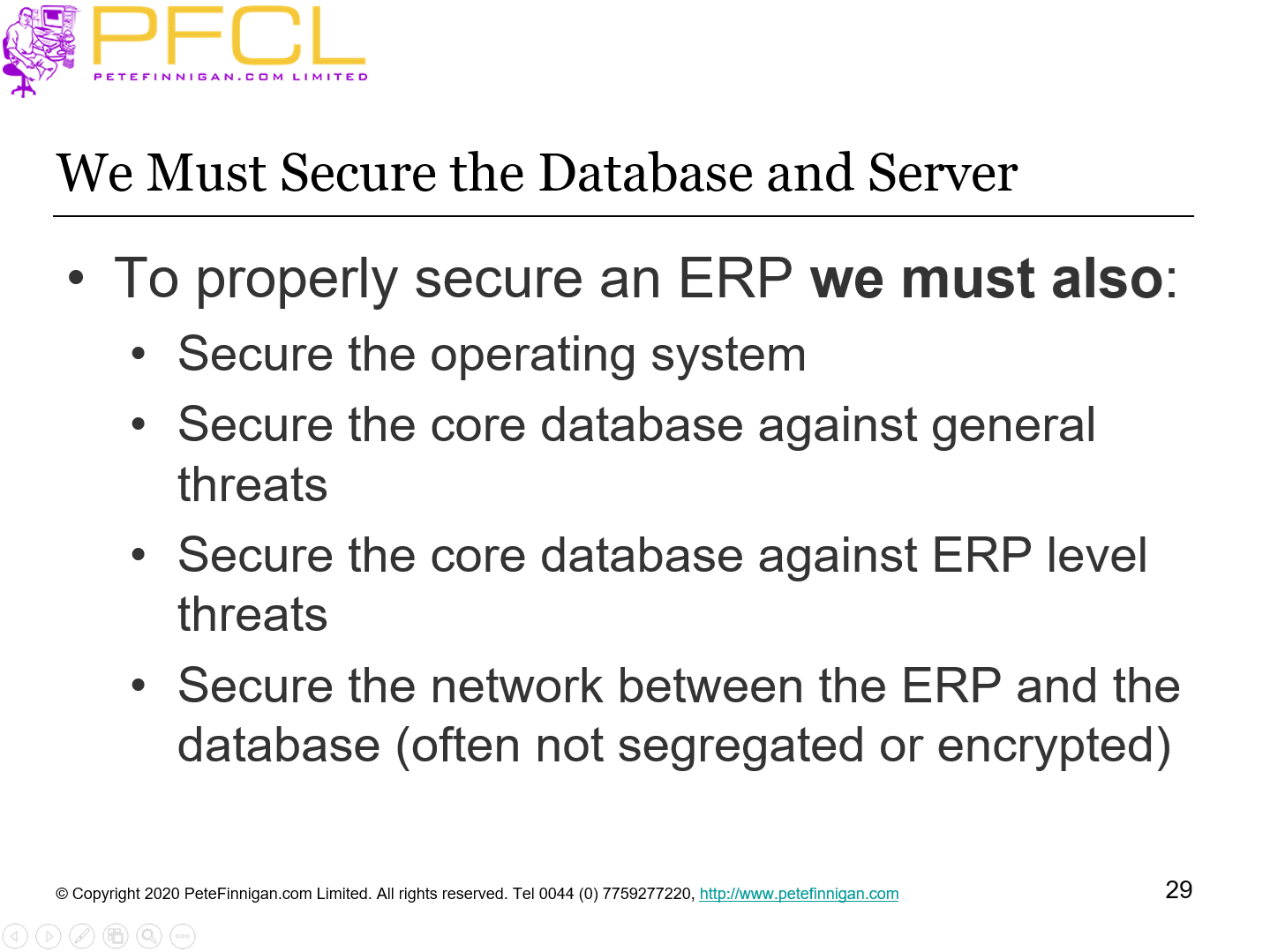 We Must Secure the Database and Server