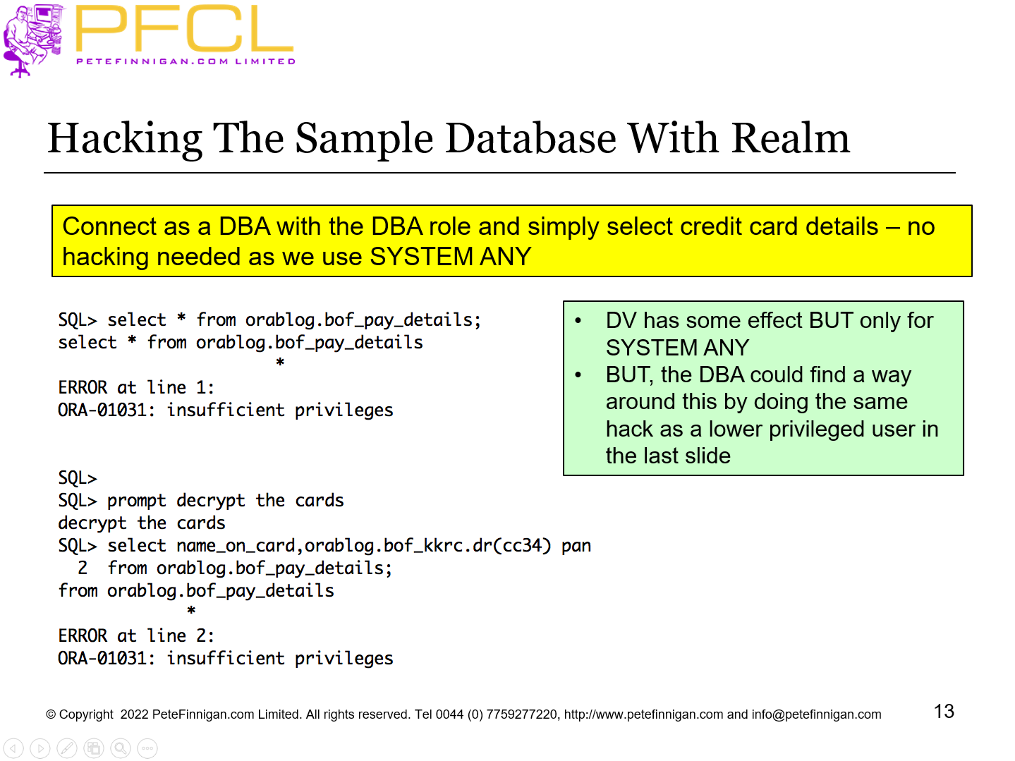 Hacking The Sample Database With Realm