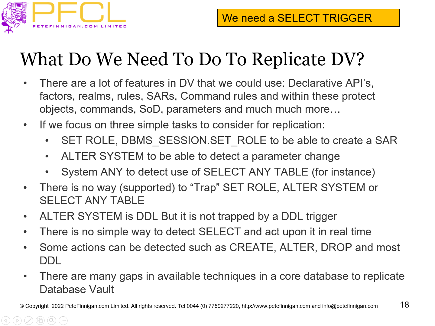 What Do We Need To Do To Replicate DV?