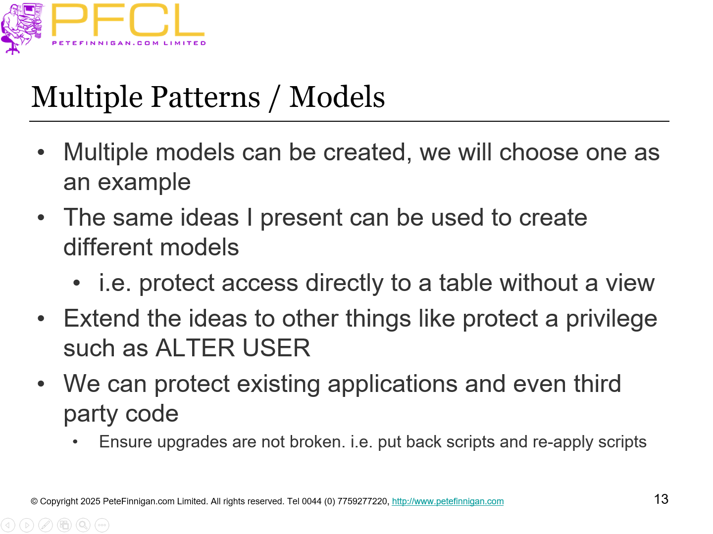 Multiple Patterns / Models