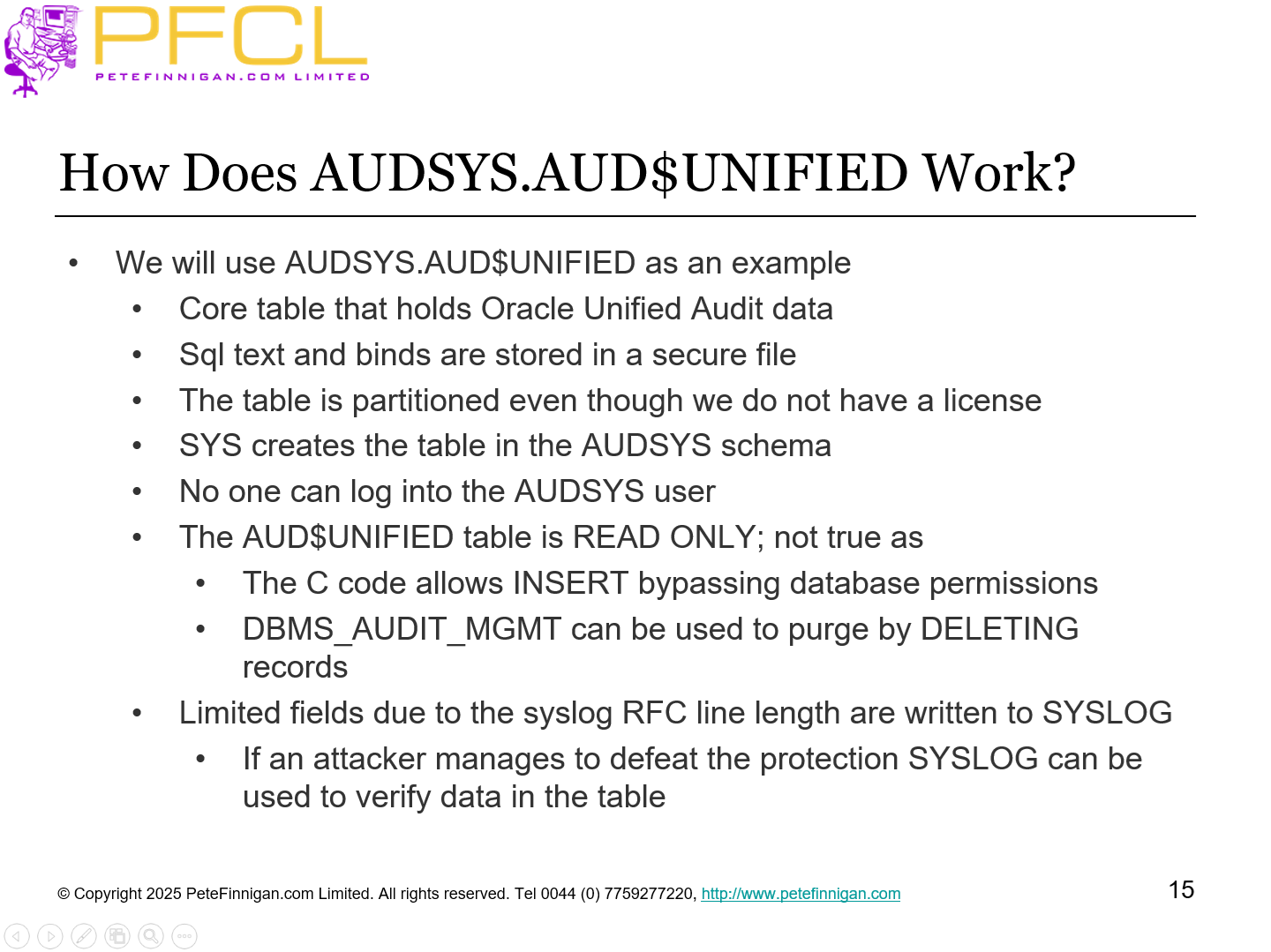 How Does AUDSYS.AUD$UNIFIED Work?