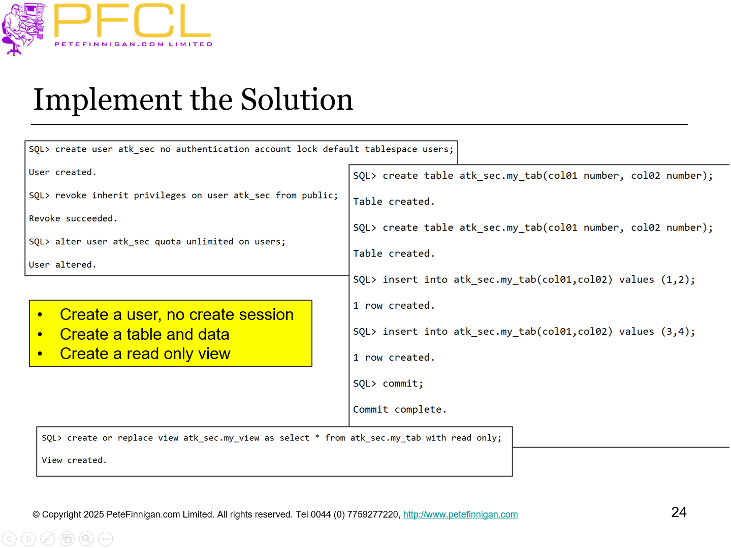 Implement the Solution