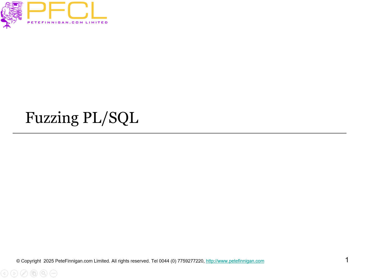 Fuzzing PL/SQL