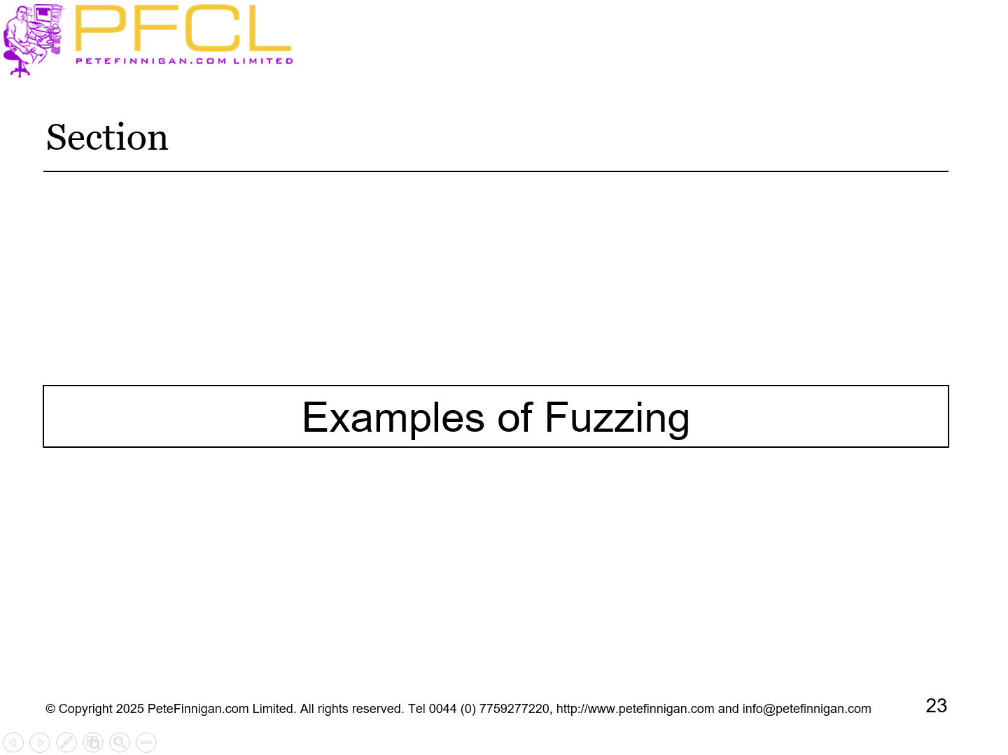 Examples of Fuzzing