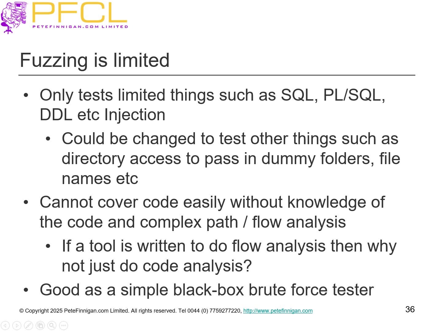 Fuzzing is limited