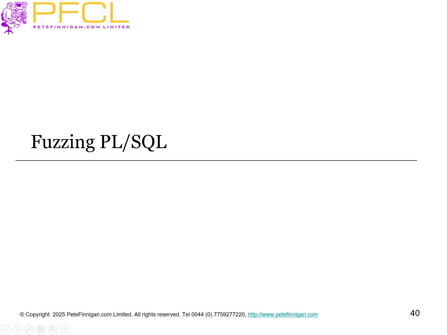 Fuzzing PL/SQL