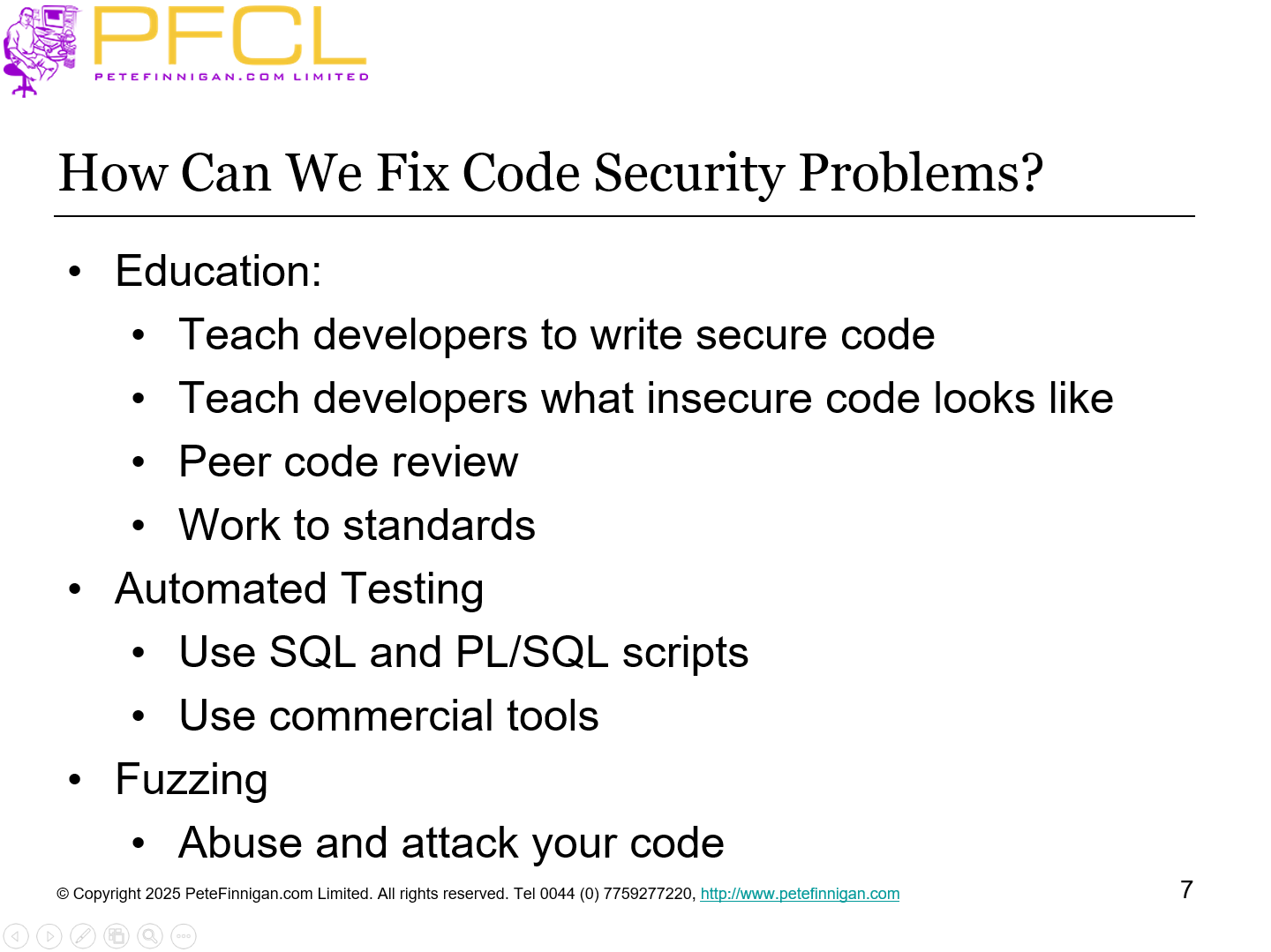 How can we fix code