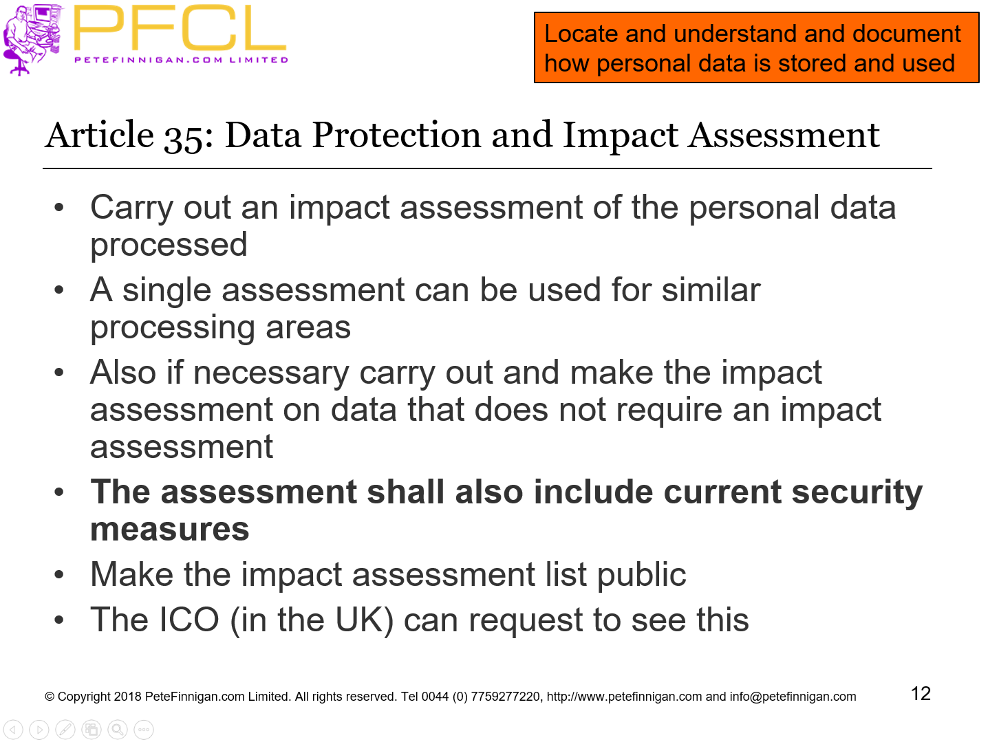 Article 35: Data Protection and Impact Assessment