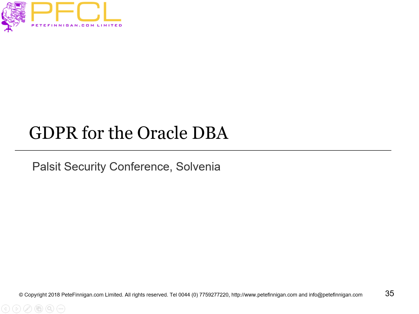 GDPR for the Oracle DBA