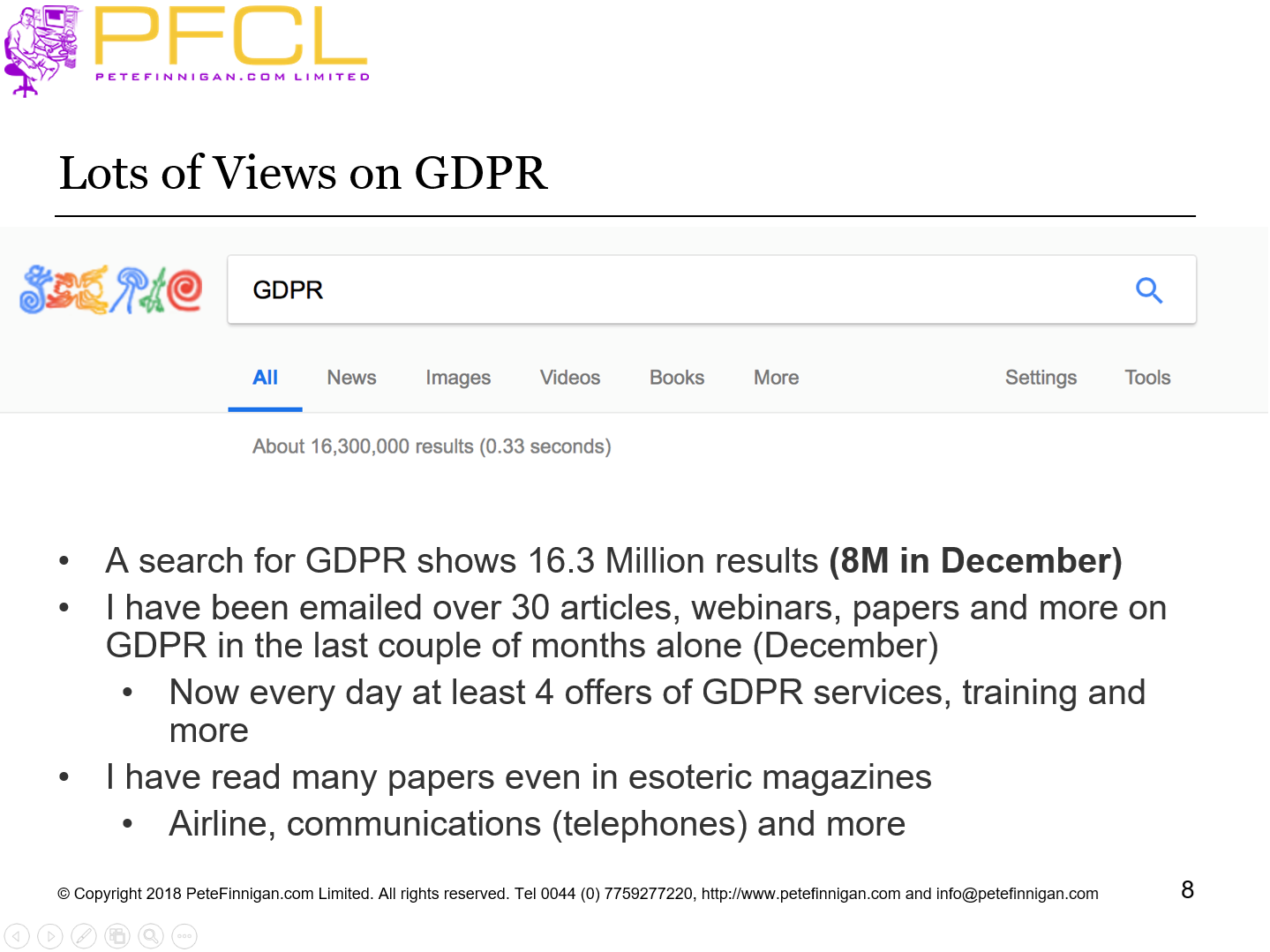 Lots of Views on GDPR