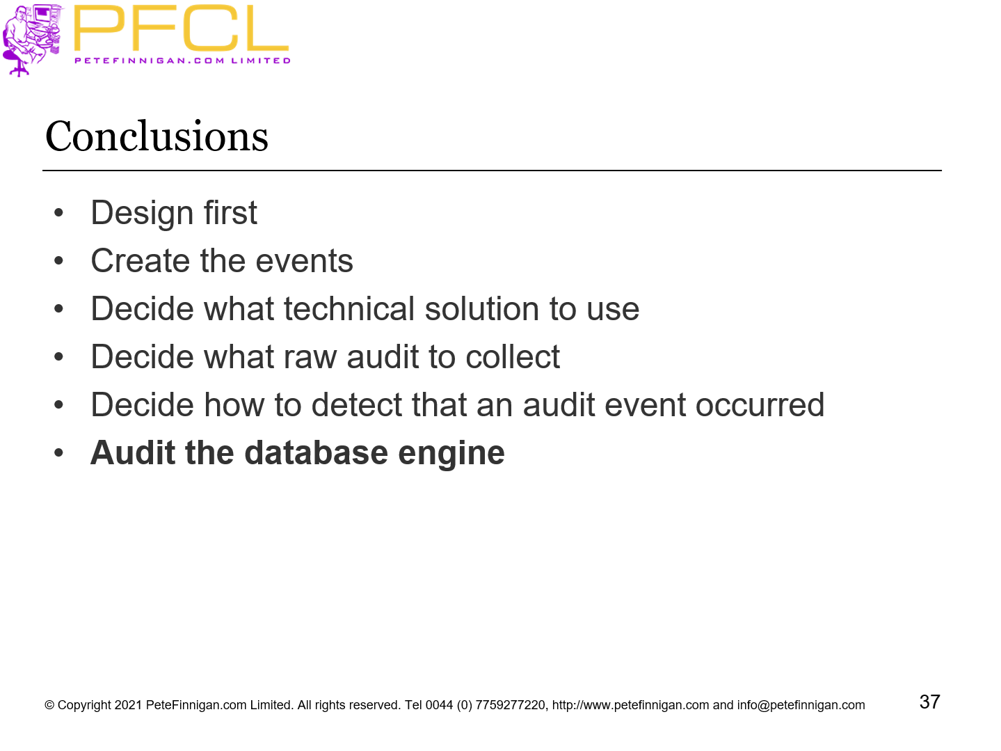 Conclusions