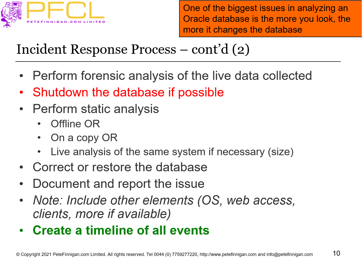 Incident Response Process – cont’d (2)