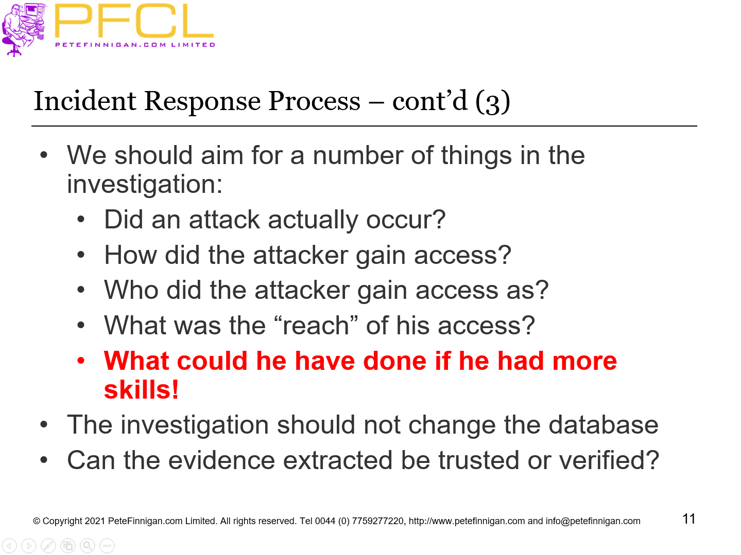 Incident Response Process – cont’d (3)