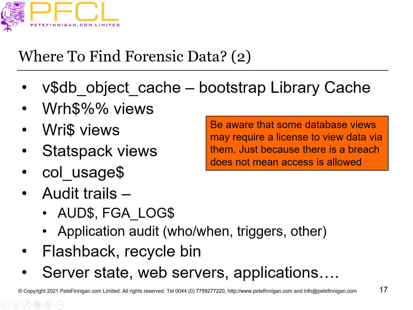 Where To Find Forensic Data? (2)
