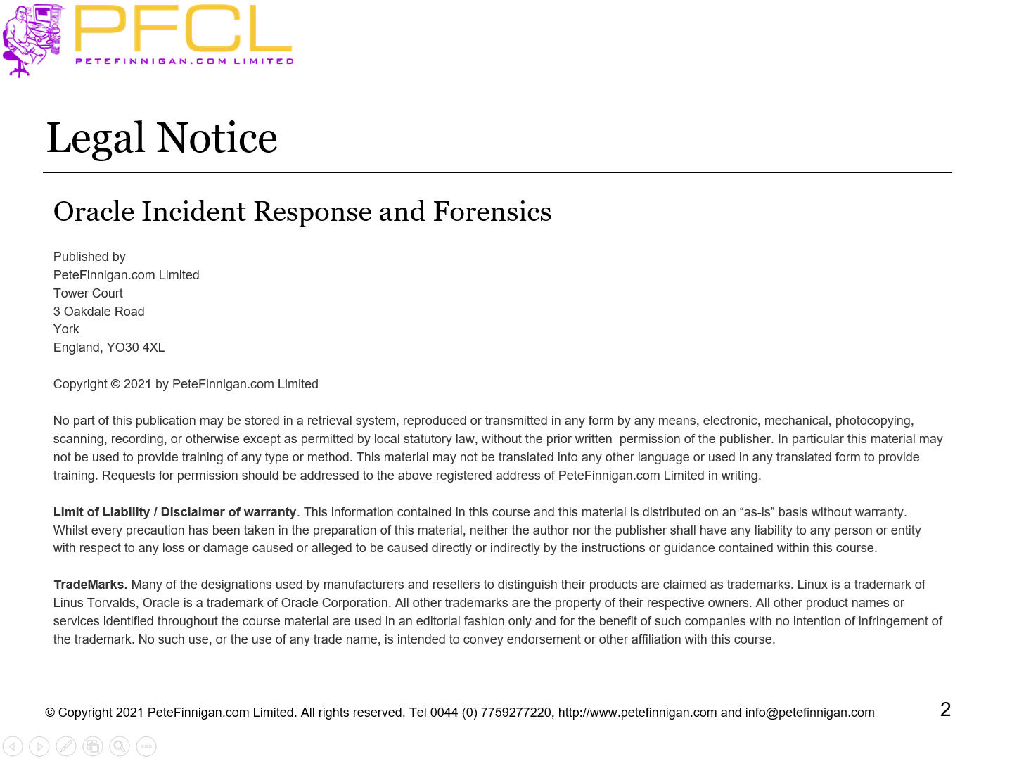Legal notice