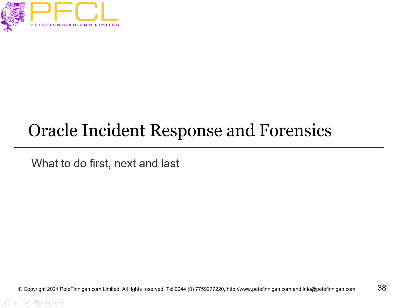 Oracle Incident Response and Forensics