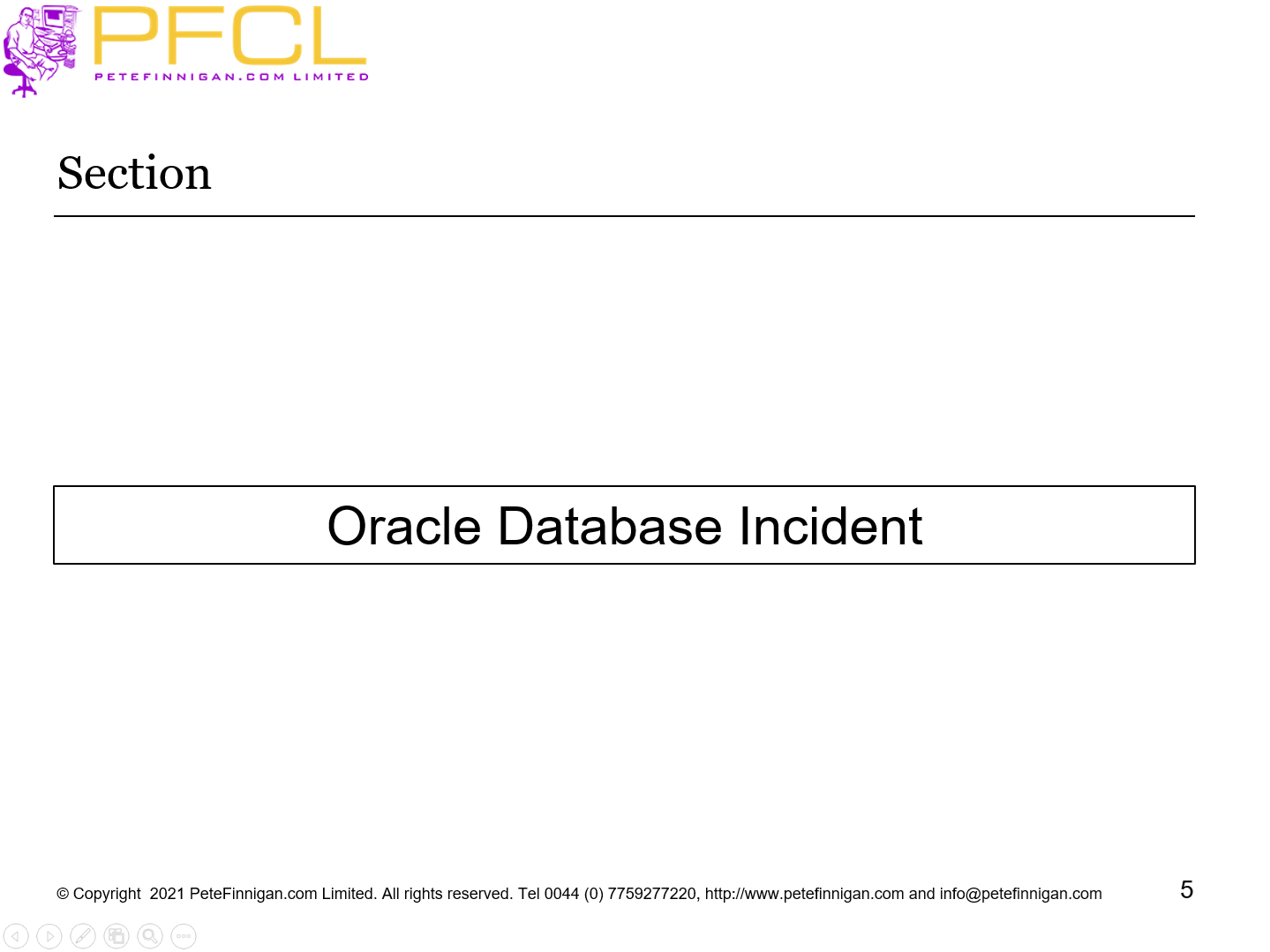 Oracle Database Incident