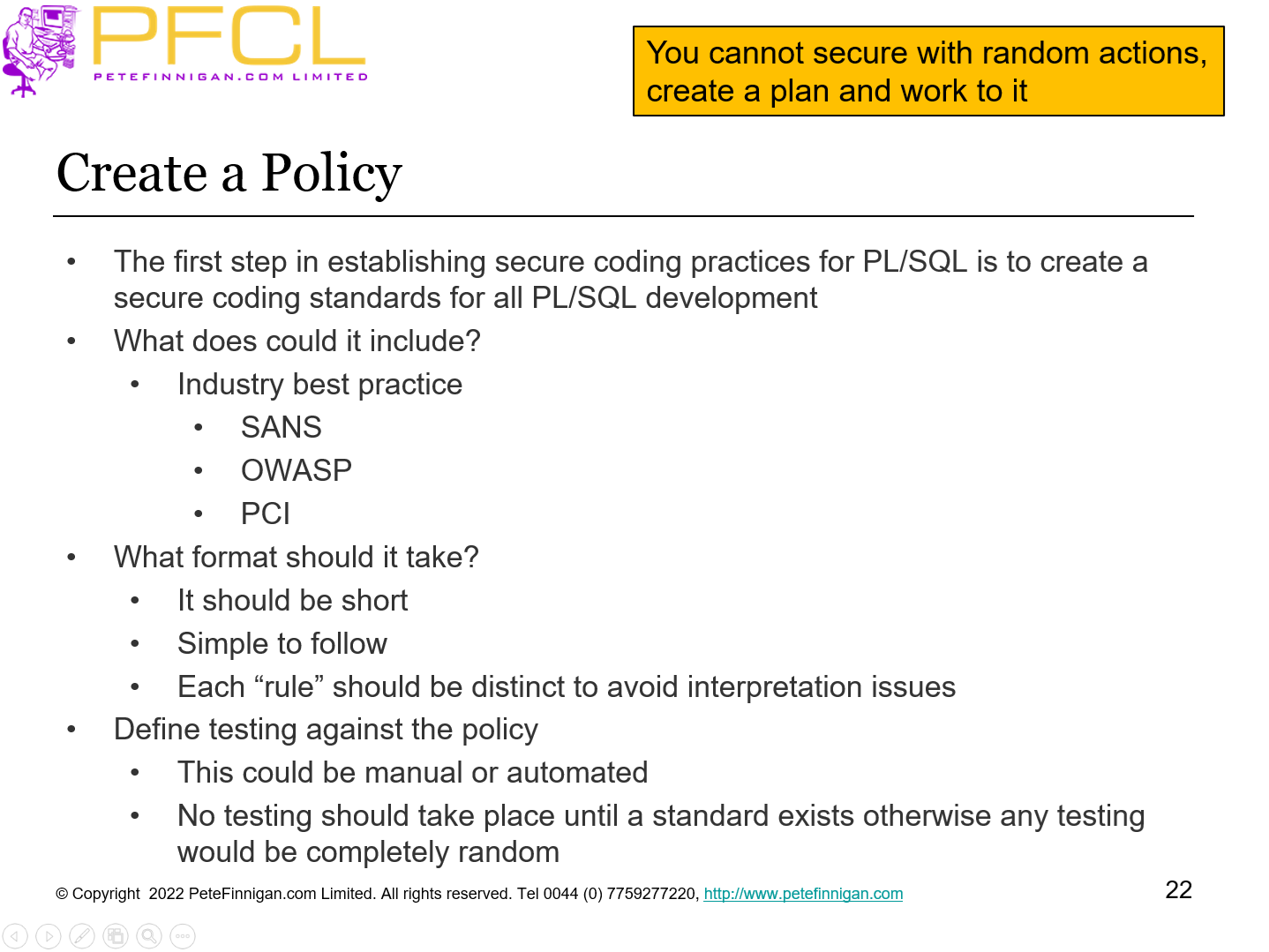 Create a Policy