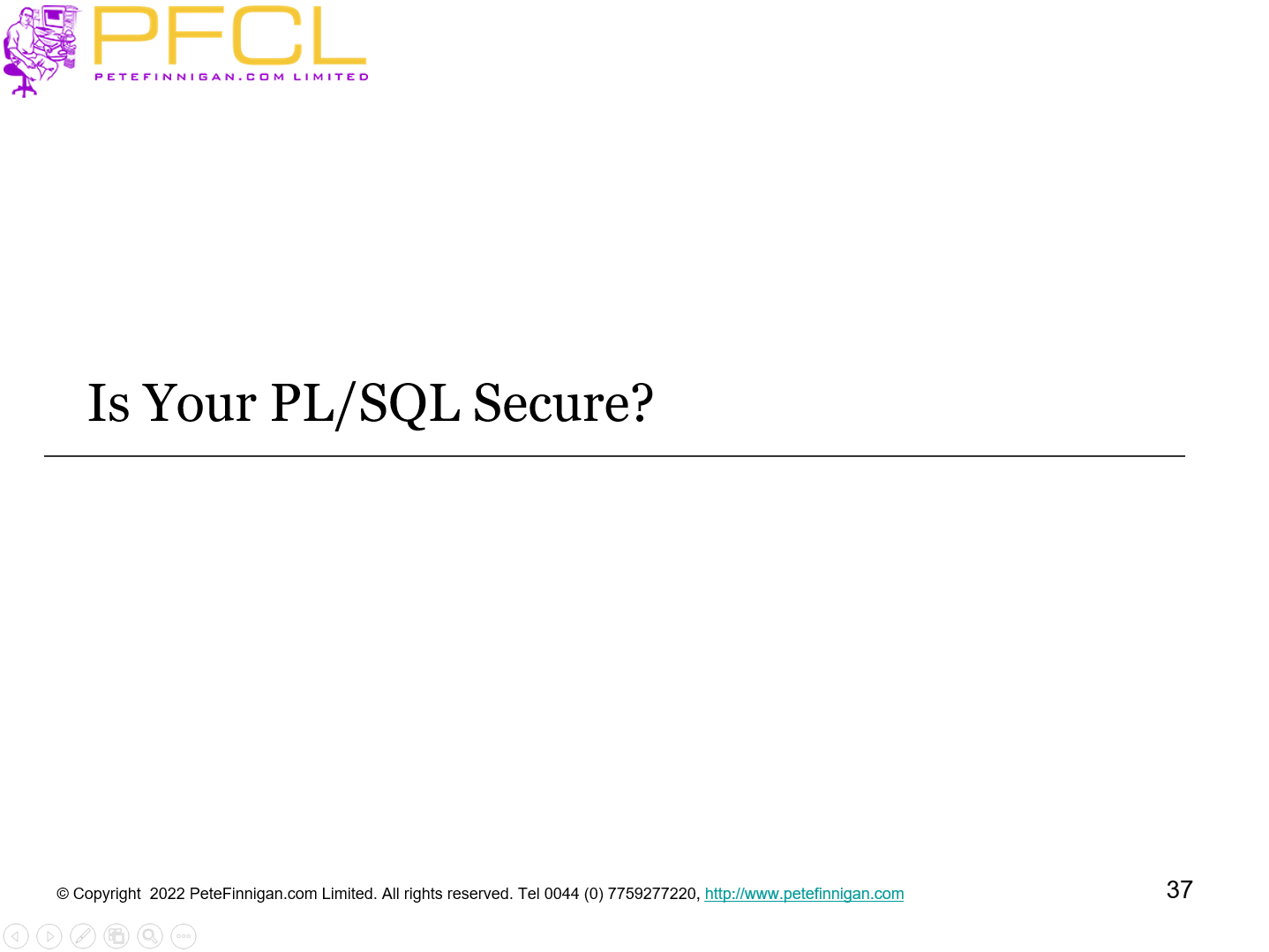 Is Your PL/SQL Secure?