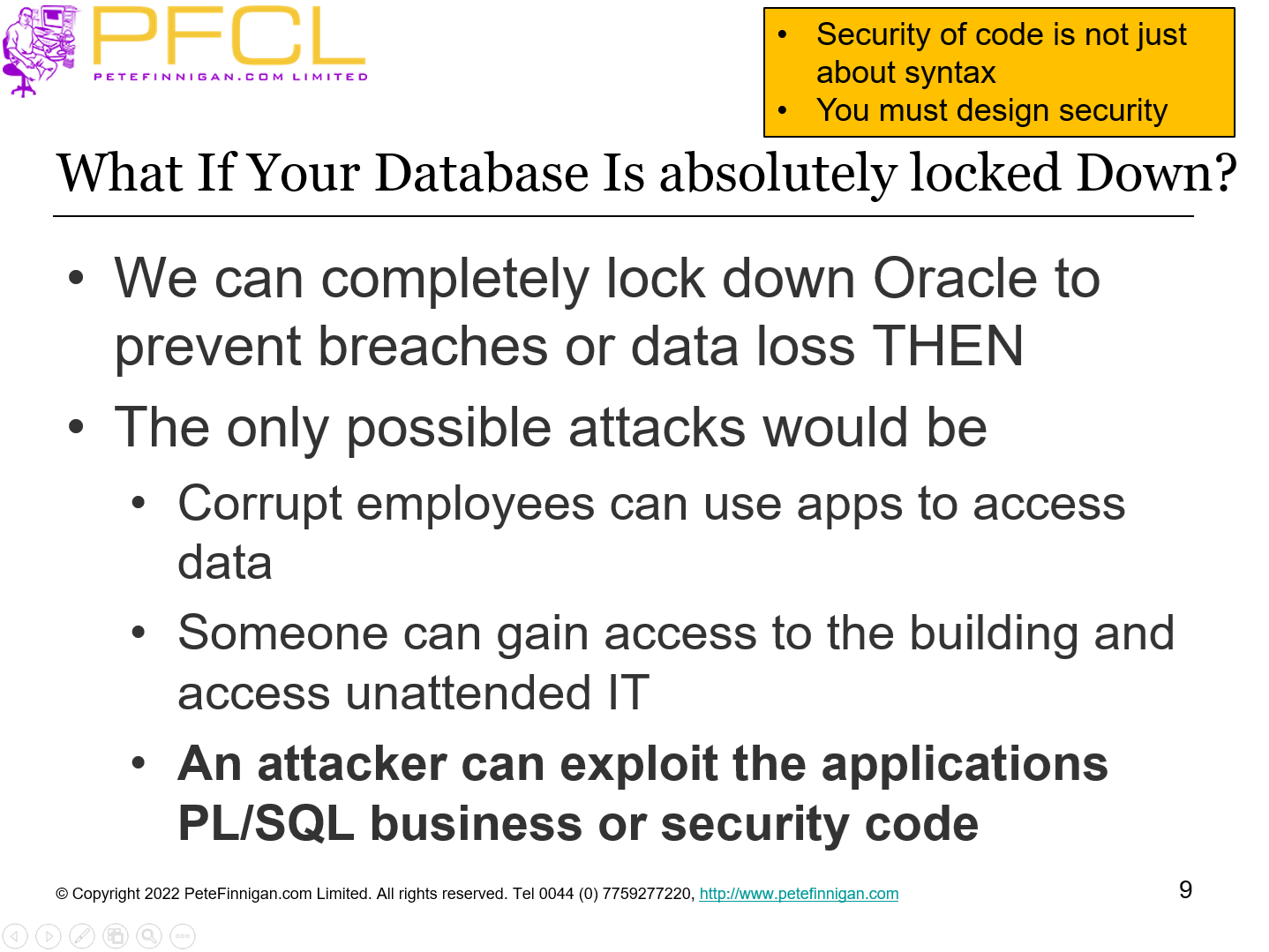 What If Your Database Is absolutely locked Down?