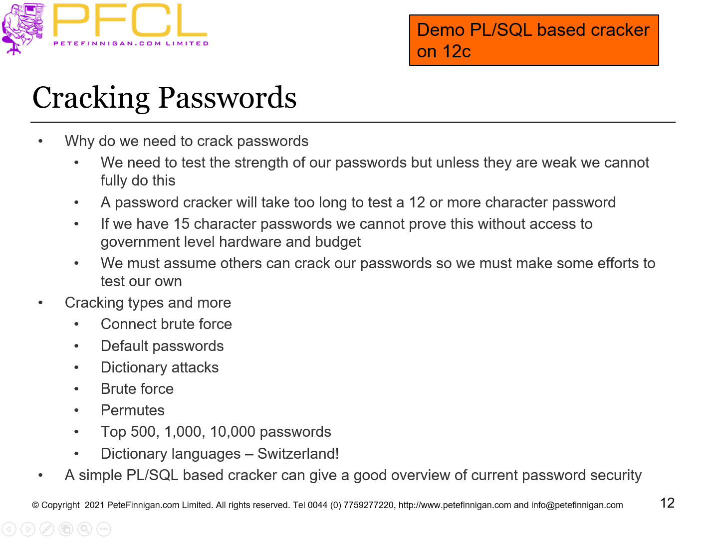 Cracking Passwords