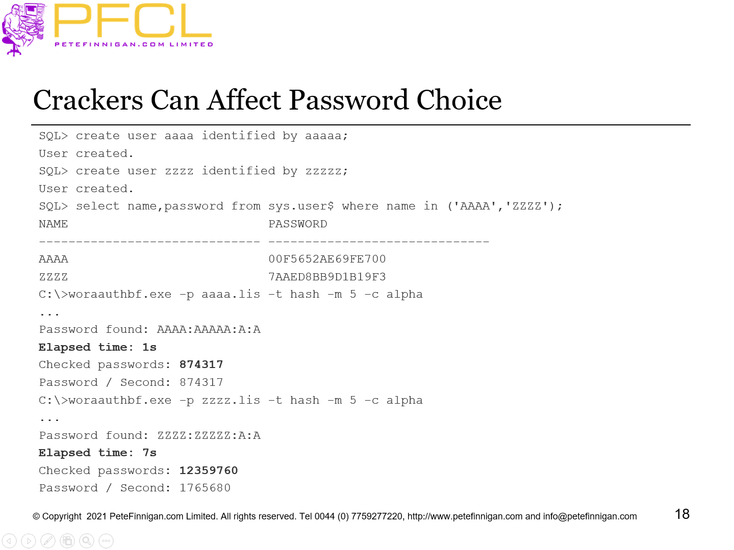 Crackers Can Affect Password Choice