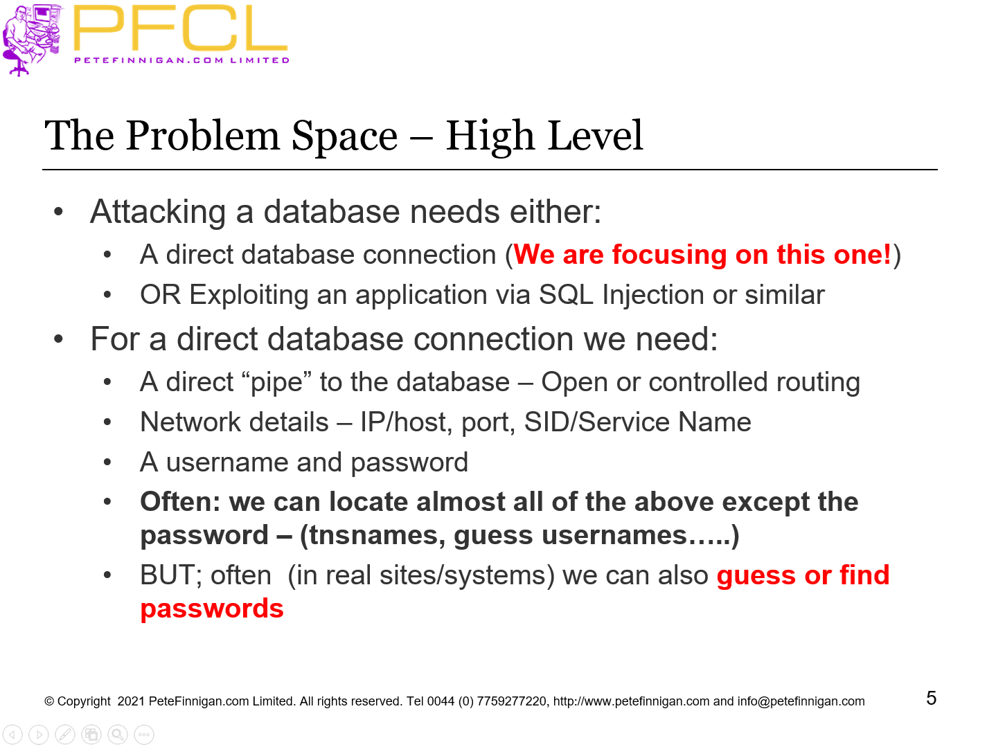 The Problem Space – High Level