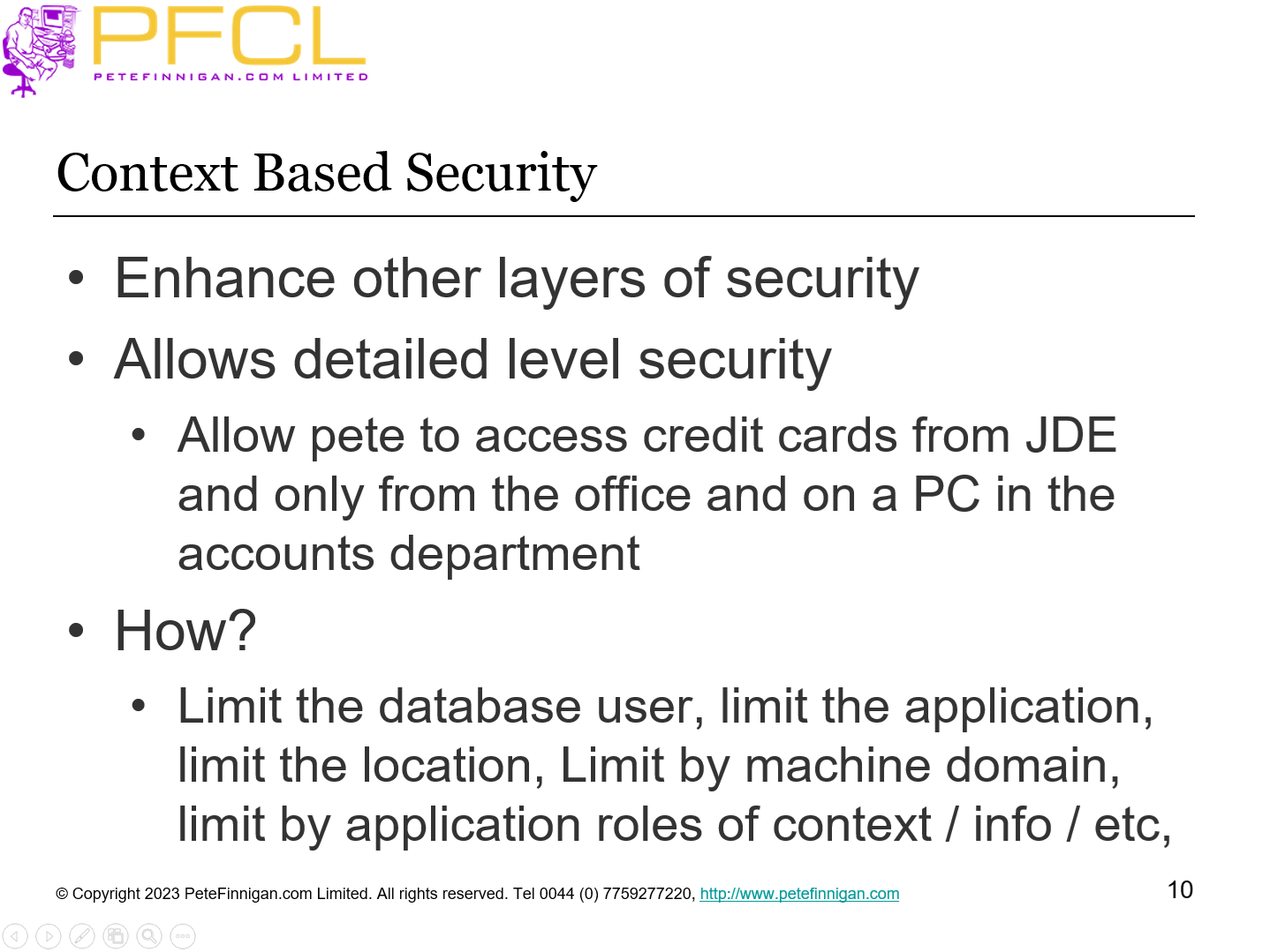 Context Based Security