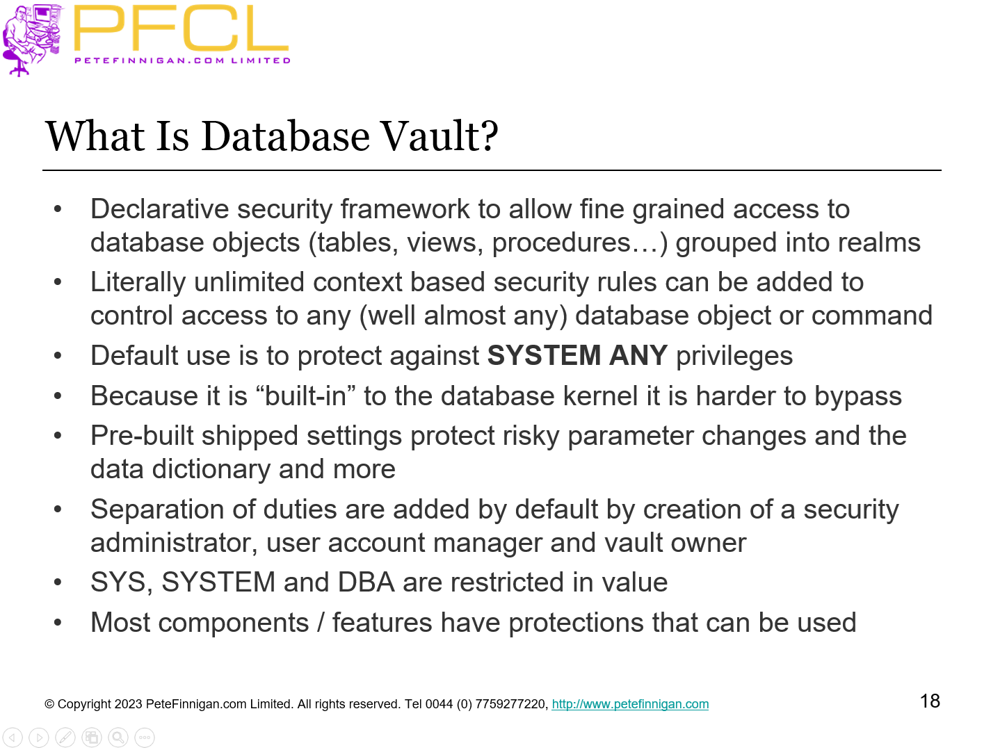 What Is Database Vault?