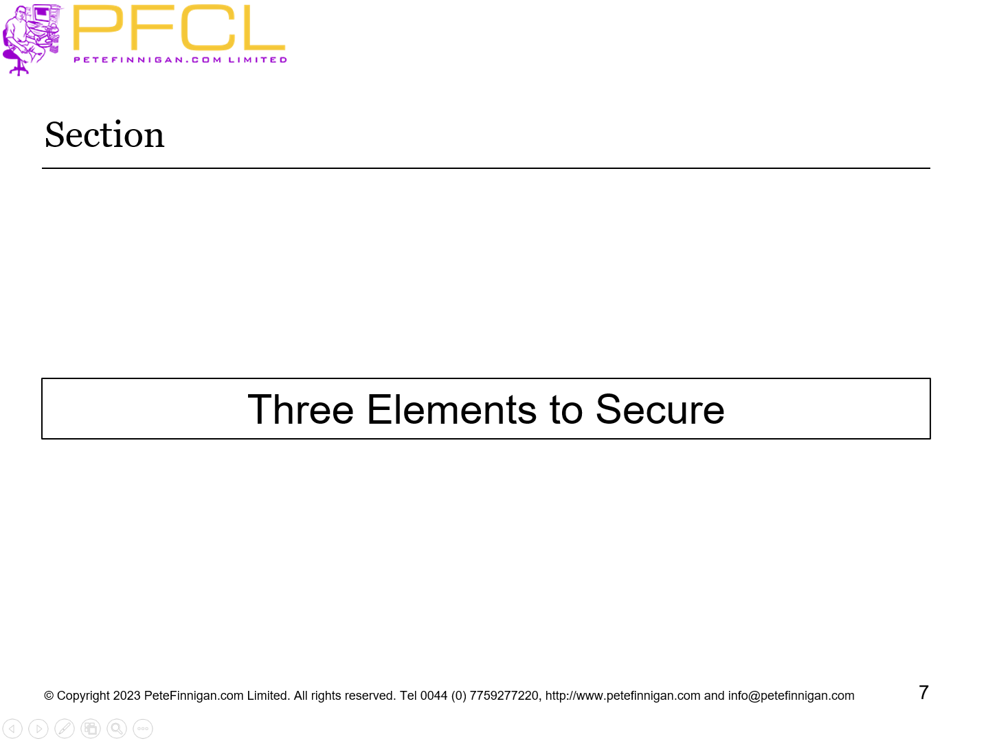 Three Elements to Secure