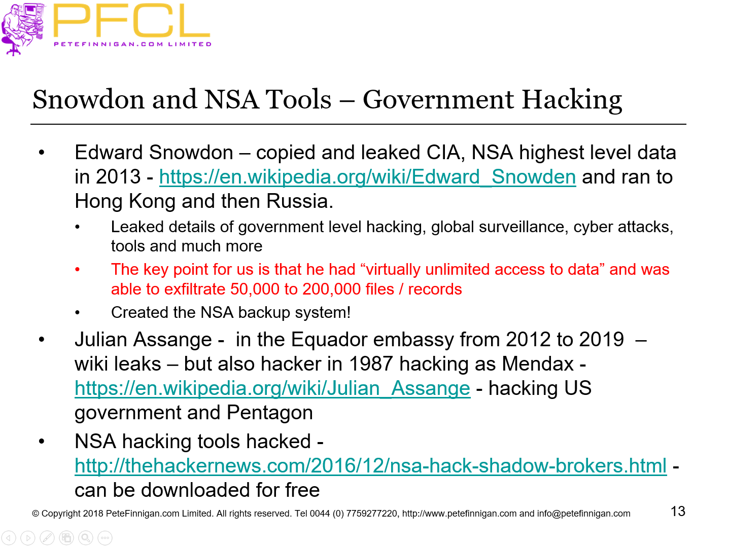 Snowdon and NSA Tools – Government Hacking